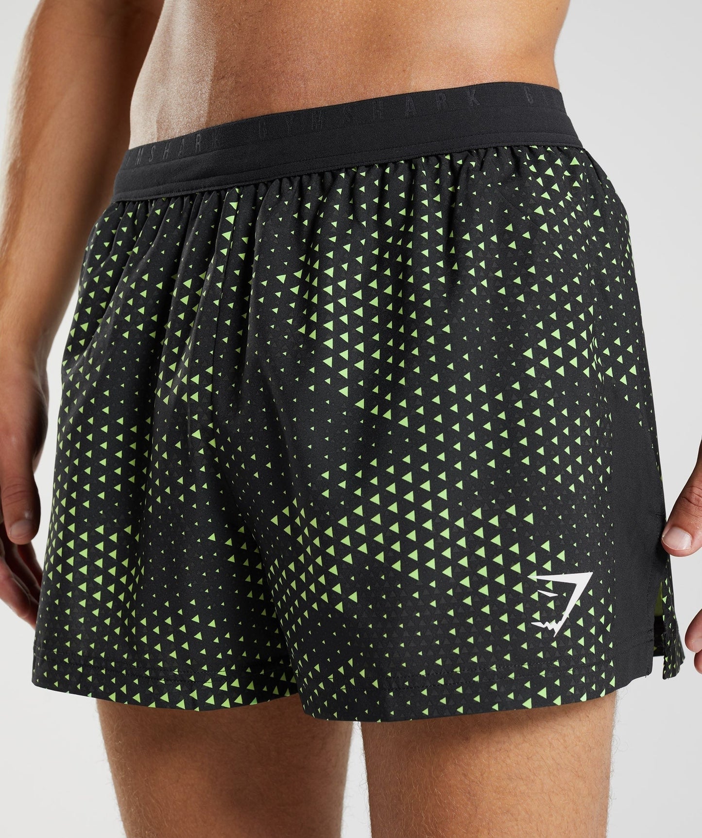 Gymshark Sport Run 3" Short - Fluo Lime Print