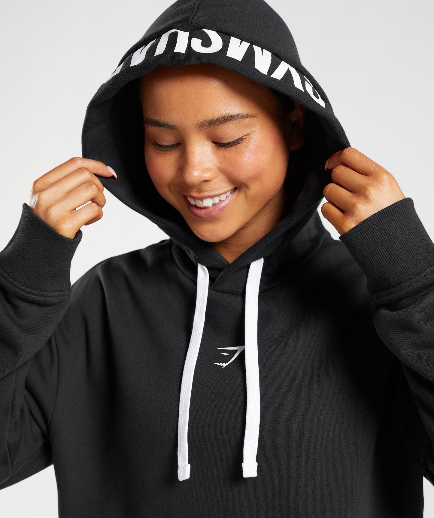 Gymshark Fraction Hoodie - Black/White