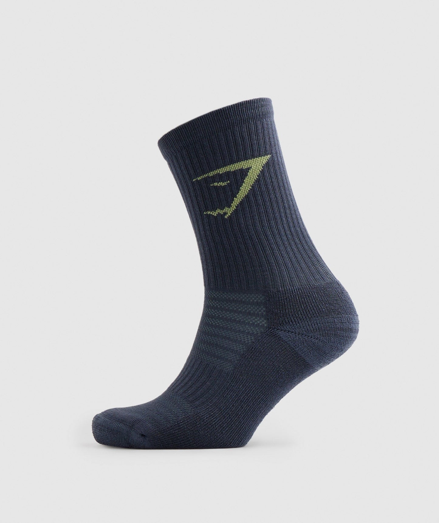 Gymshark Crew Socks 3pk - Green/Grey/Blue