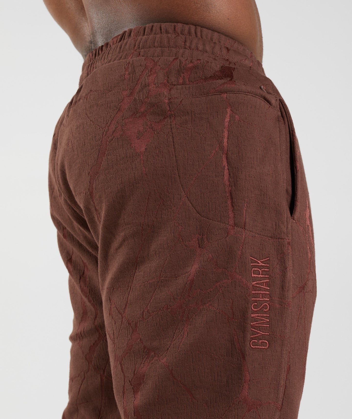 Gymshark Power Joggers - Cherry Brown Print