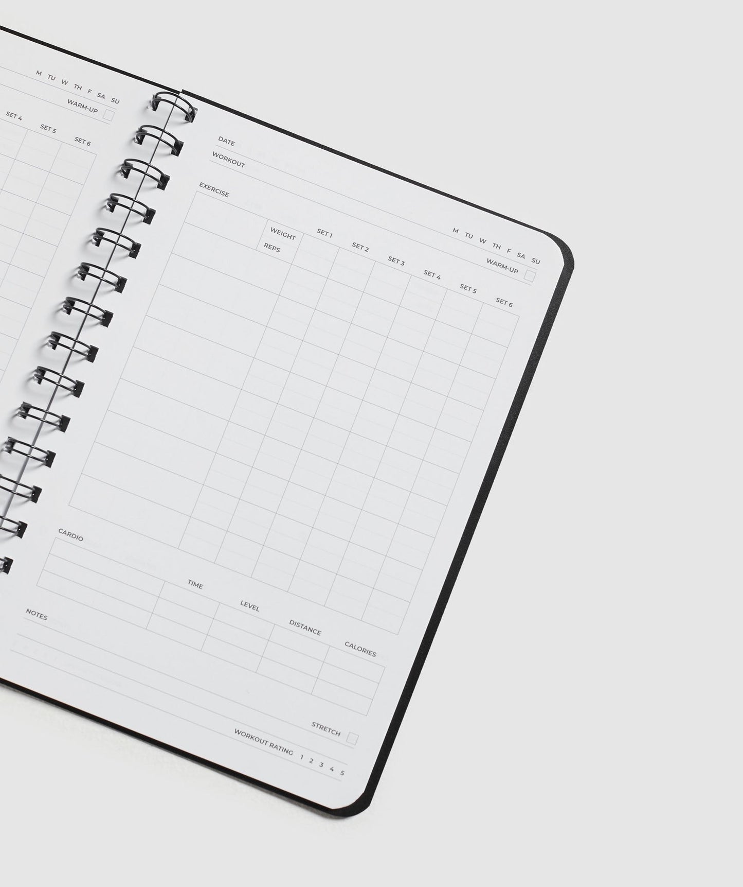 Gymshark Workout Logbook - Black/White