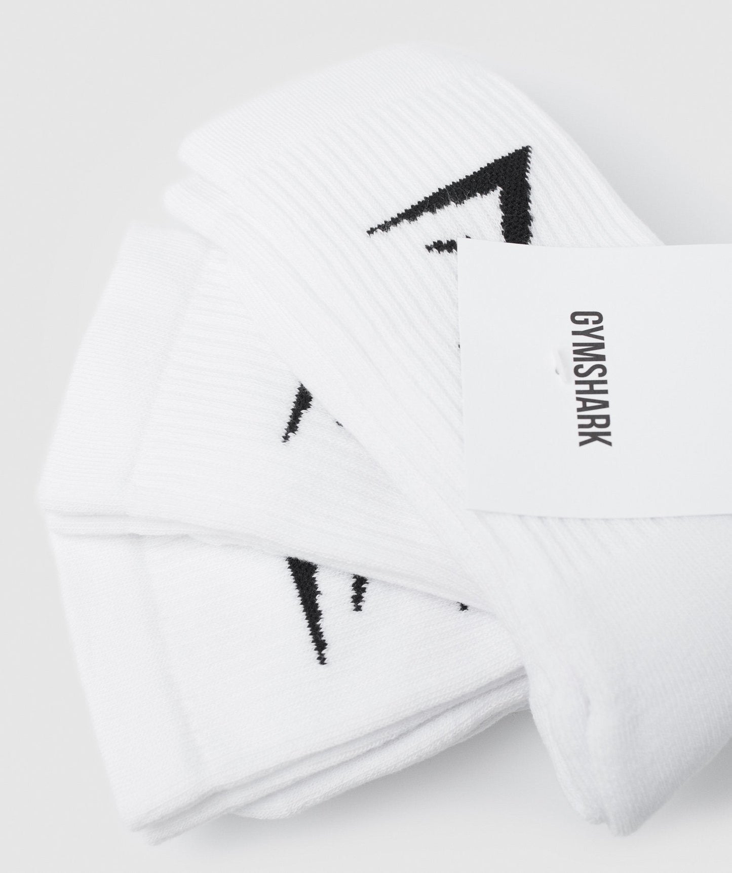Gymshark Crew Socks 3pk - White