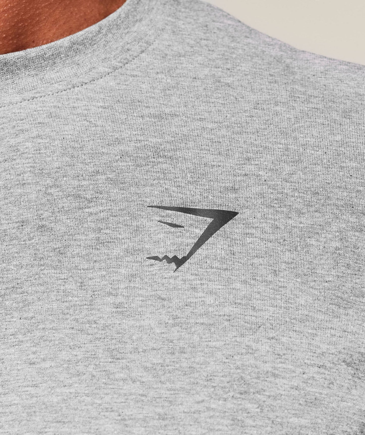 Gymshark Essential Oversized Long Sleeve T-Shirt - Charcoal Core Marl
