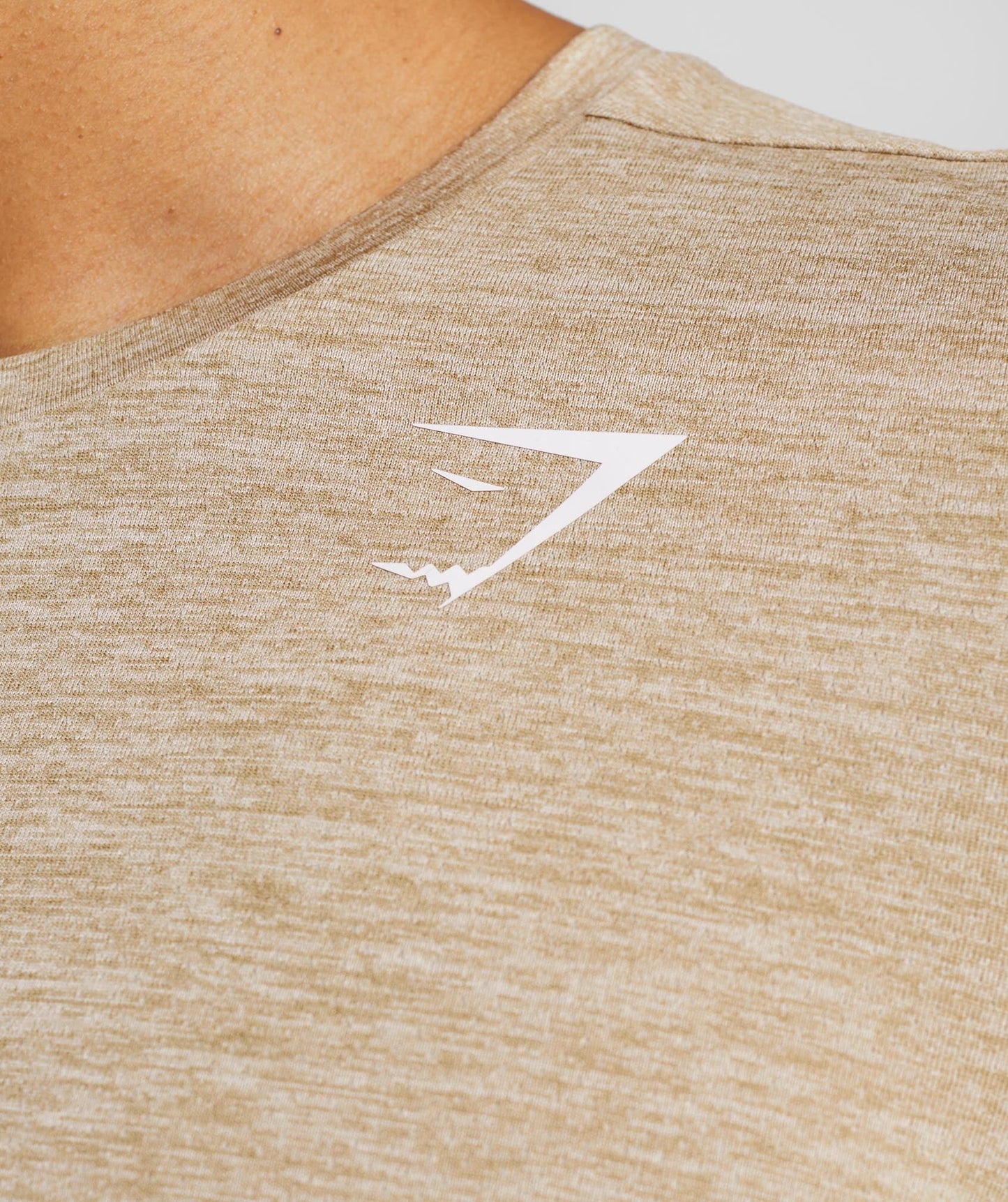 Gymshark Arrival Marl T-Shirt - Toasted Brown/Camel Brown Marl