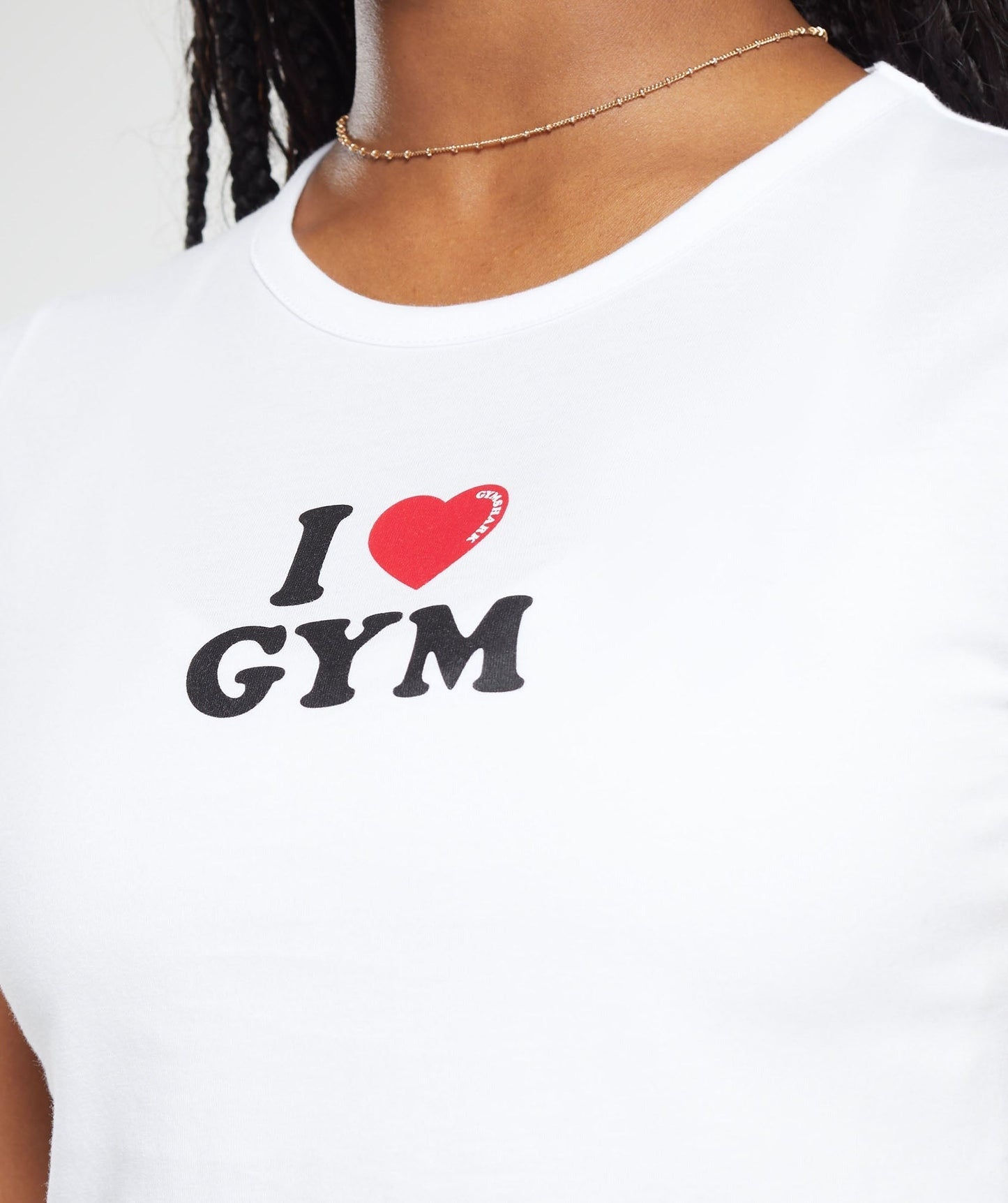 Gymshark I Heart Gym Baby T-Shirt - White