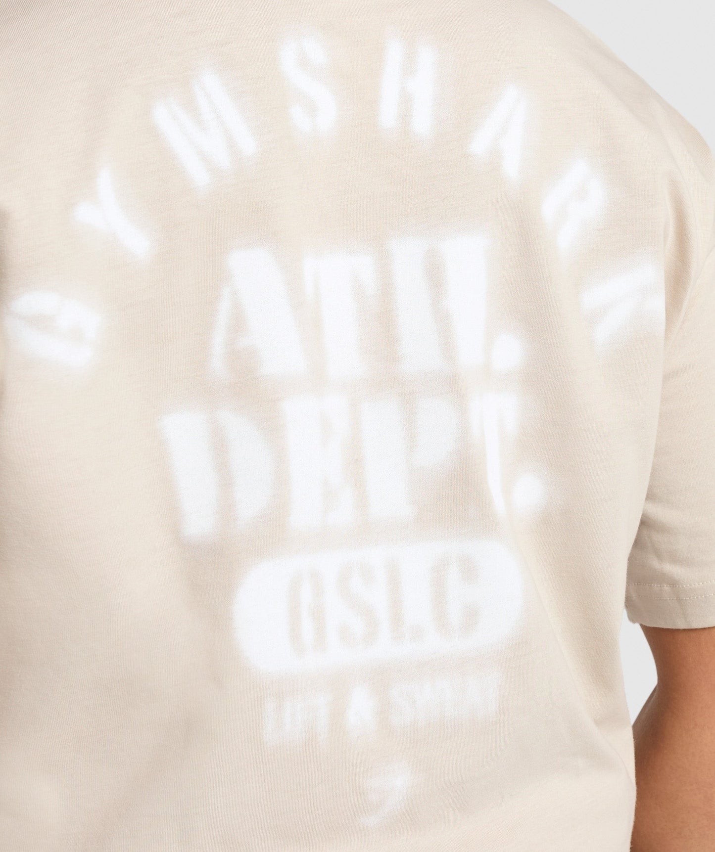 Gymshark Ath Dept Oversized T-Shirt - Pebble Grey