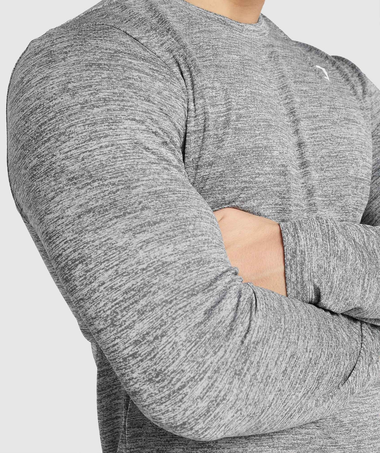 Gymshark Arrival Marl Long Sleeve T-Shirt - Charcoal Marl