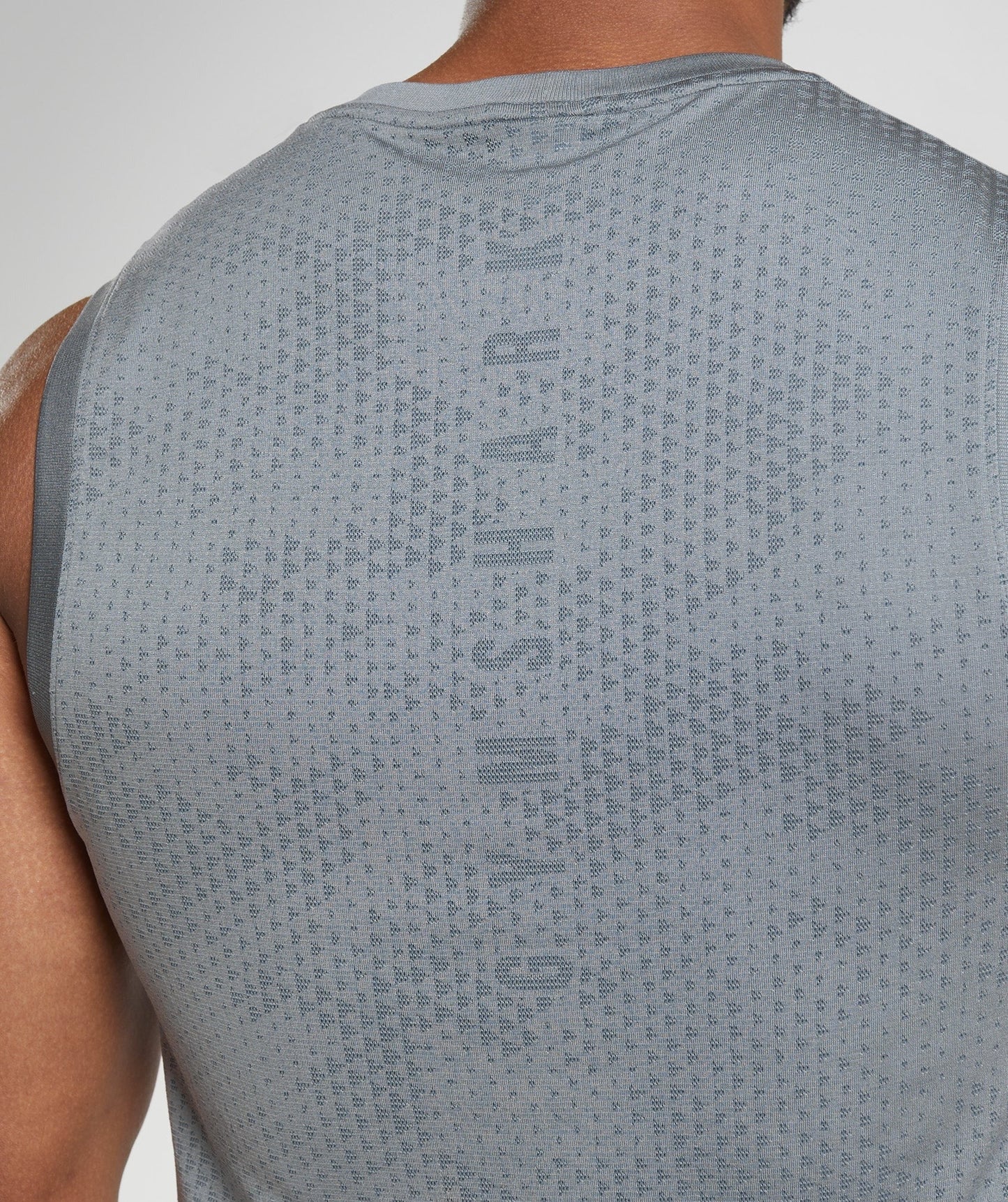 Gymshark Sport Seamless Tank - Drift Grey/Evening Blue