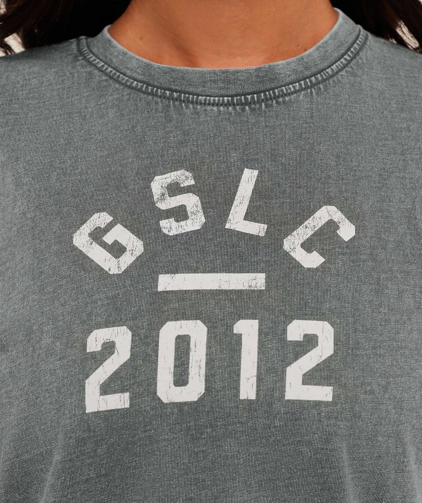 Gymshark Lifting Club 2012 Graphic Short Sleeve T-Shirt - Slate Teal/Wash