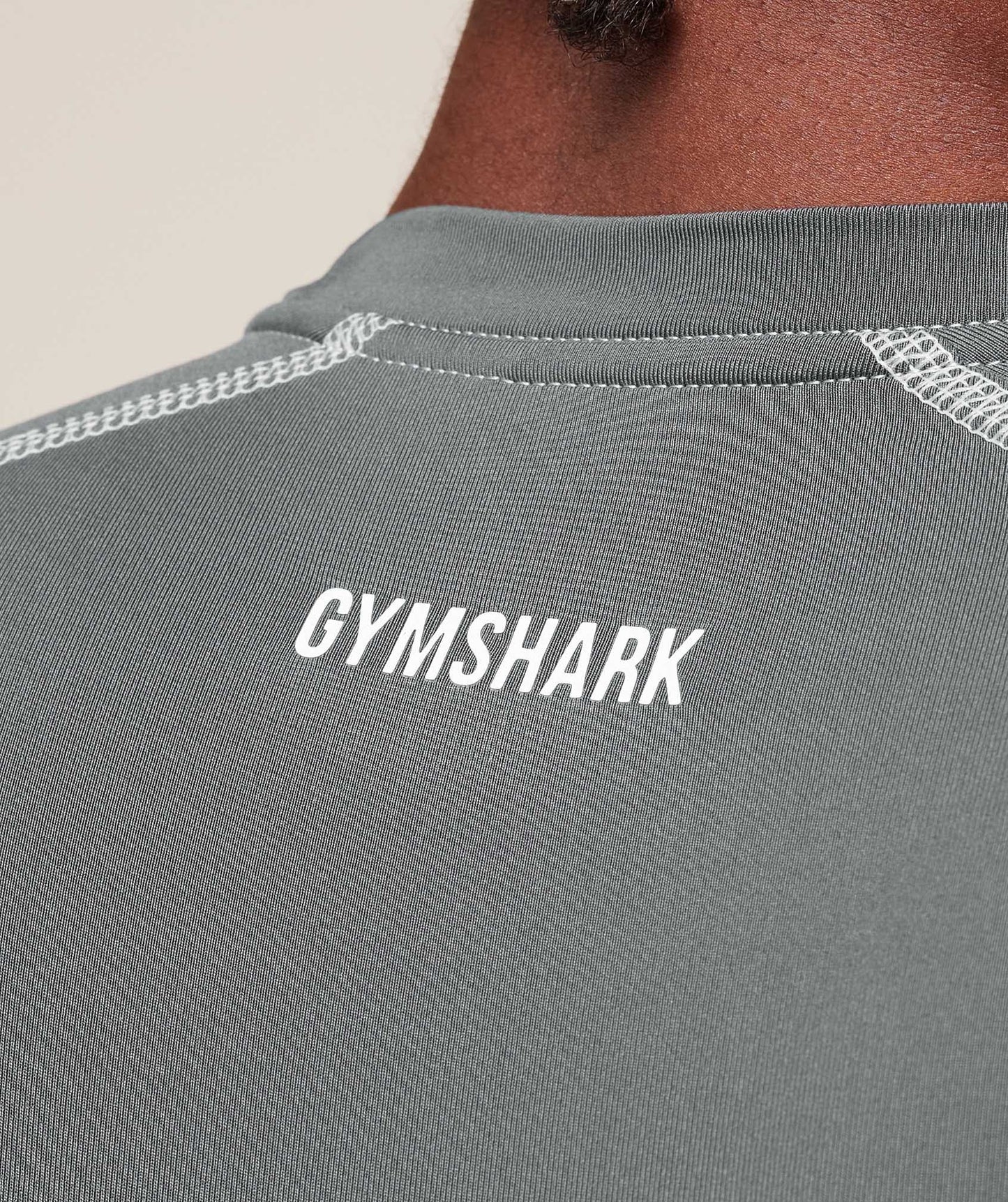 Gymshark Element Baselayer Long Sleeve T-Shirt - Pitch Grey/White