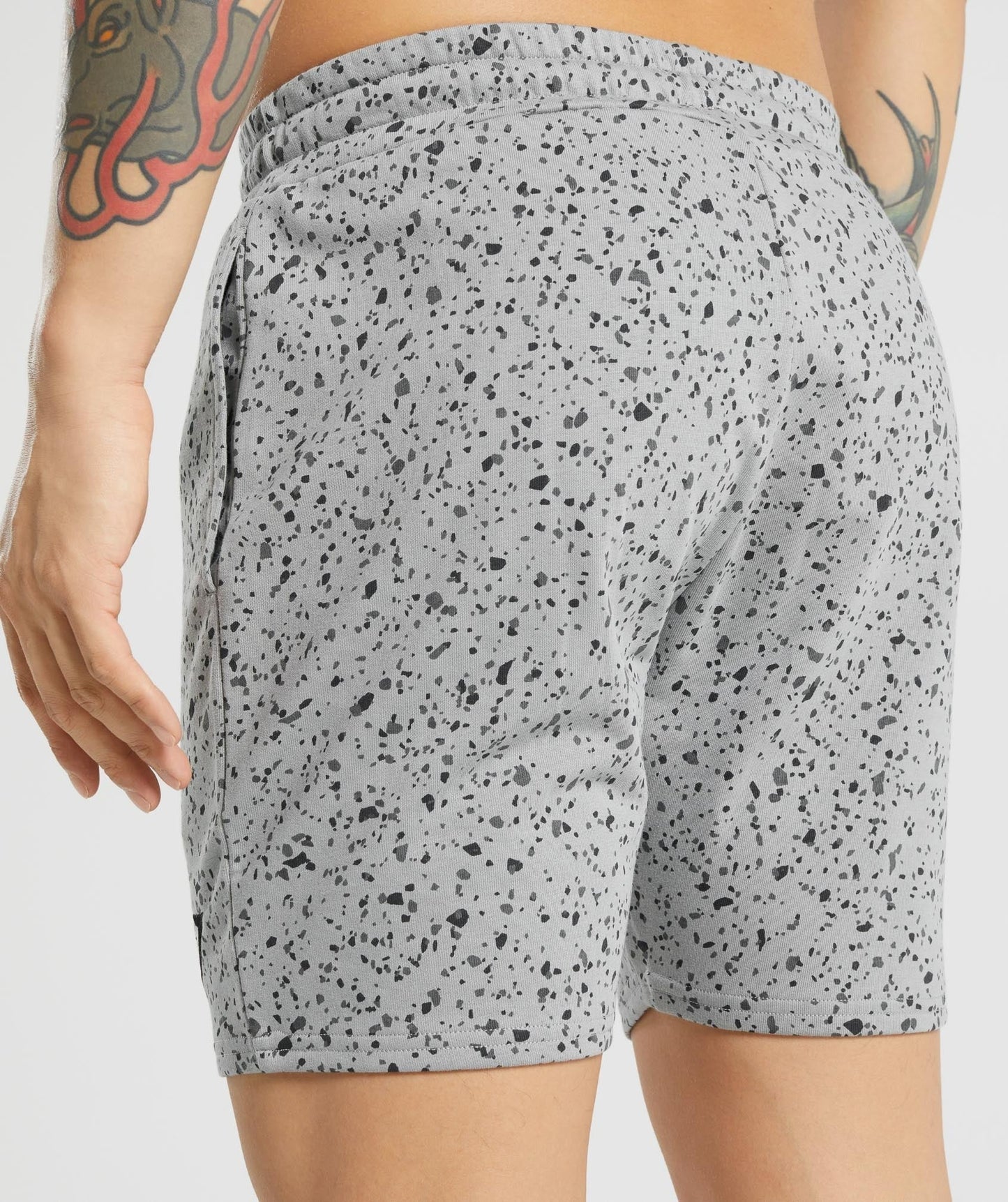 Gymshark Micro Print Shorts - Grey