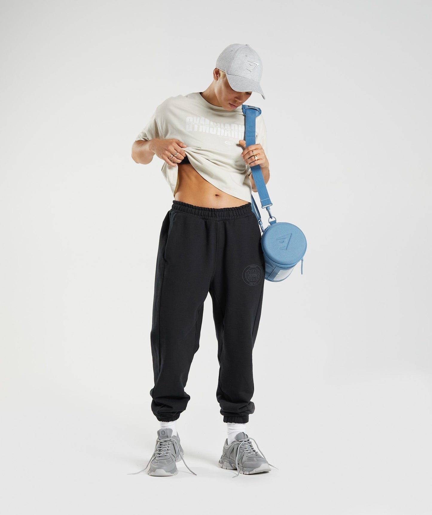 Gymshark GS10 Year Midi Top - Chalky Grey