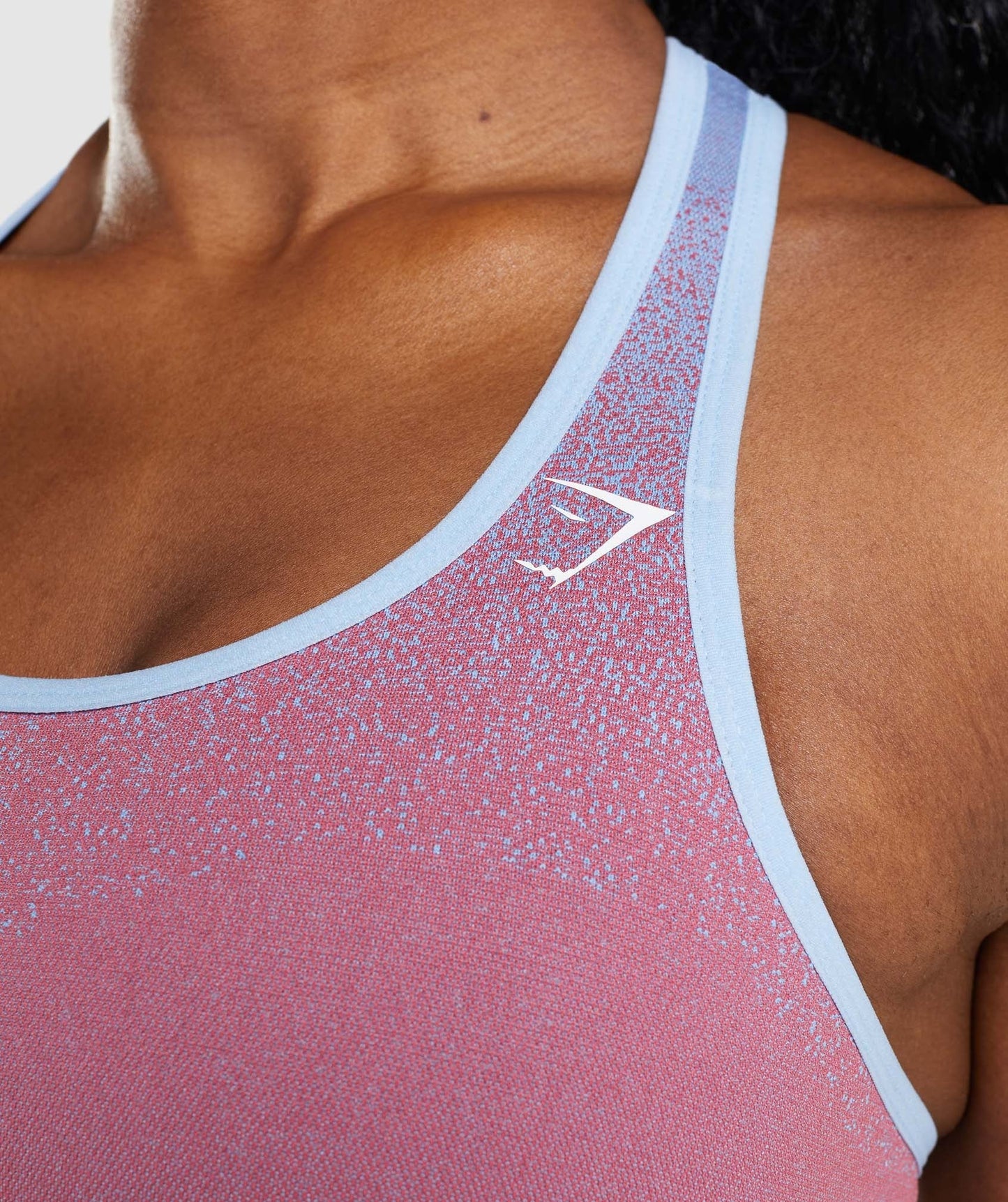 Gymshark Adapt Ombre Seamless Sports Bra - Rose Pink/Light Blue