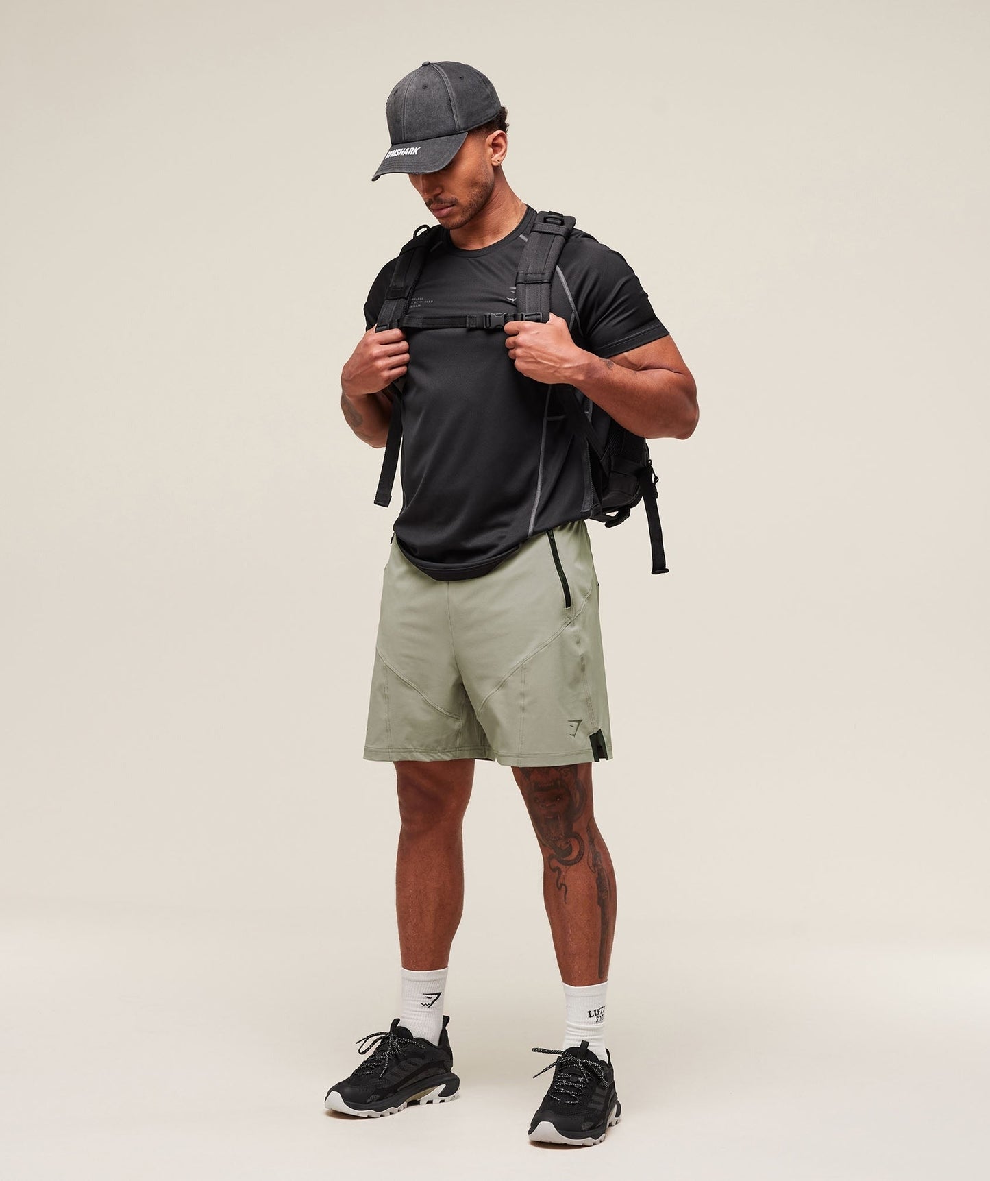 Gymshark Tactical 6" Short - Chalk Green