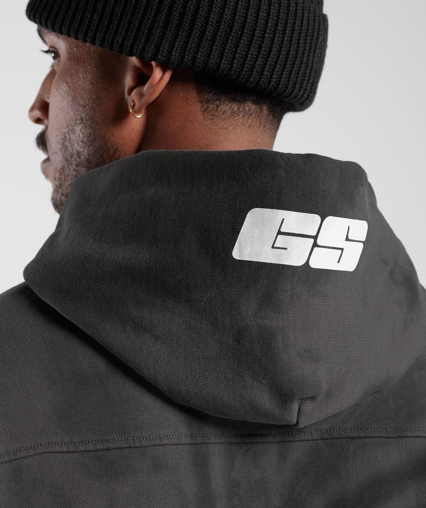 Gymshark Rest Day Hoodie - Silhouette Grey/Black/Spiral Optic Wash