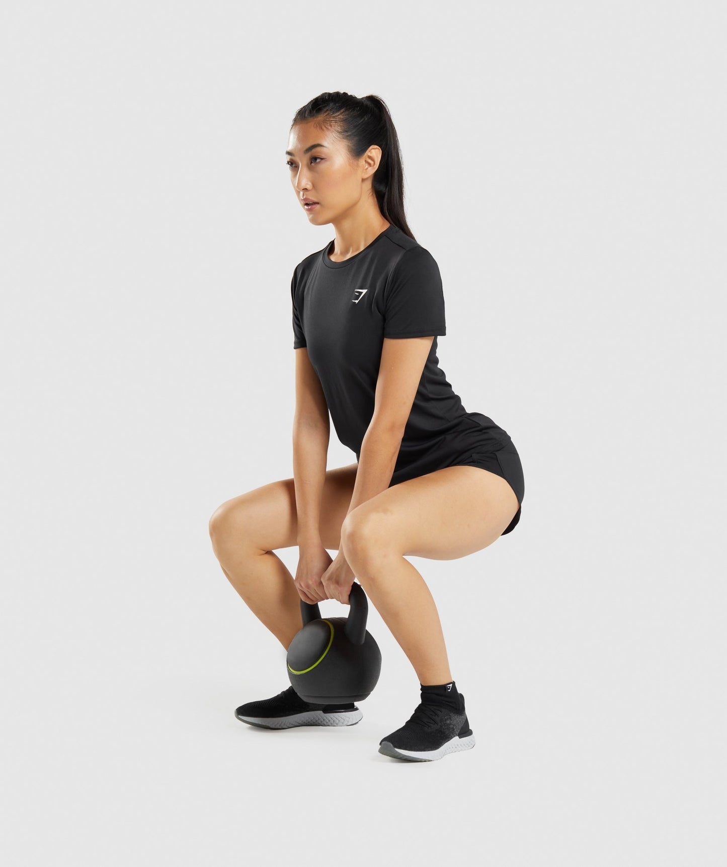 Gymshark Woven Tab Sneaker Socks 3pk - Black