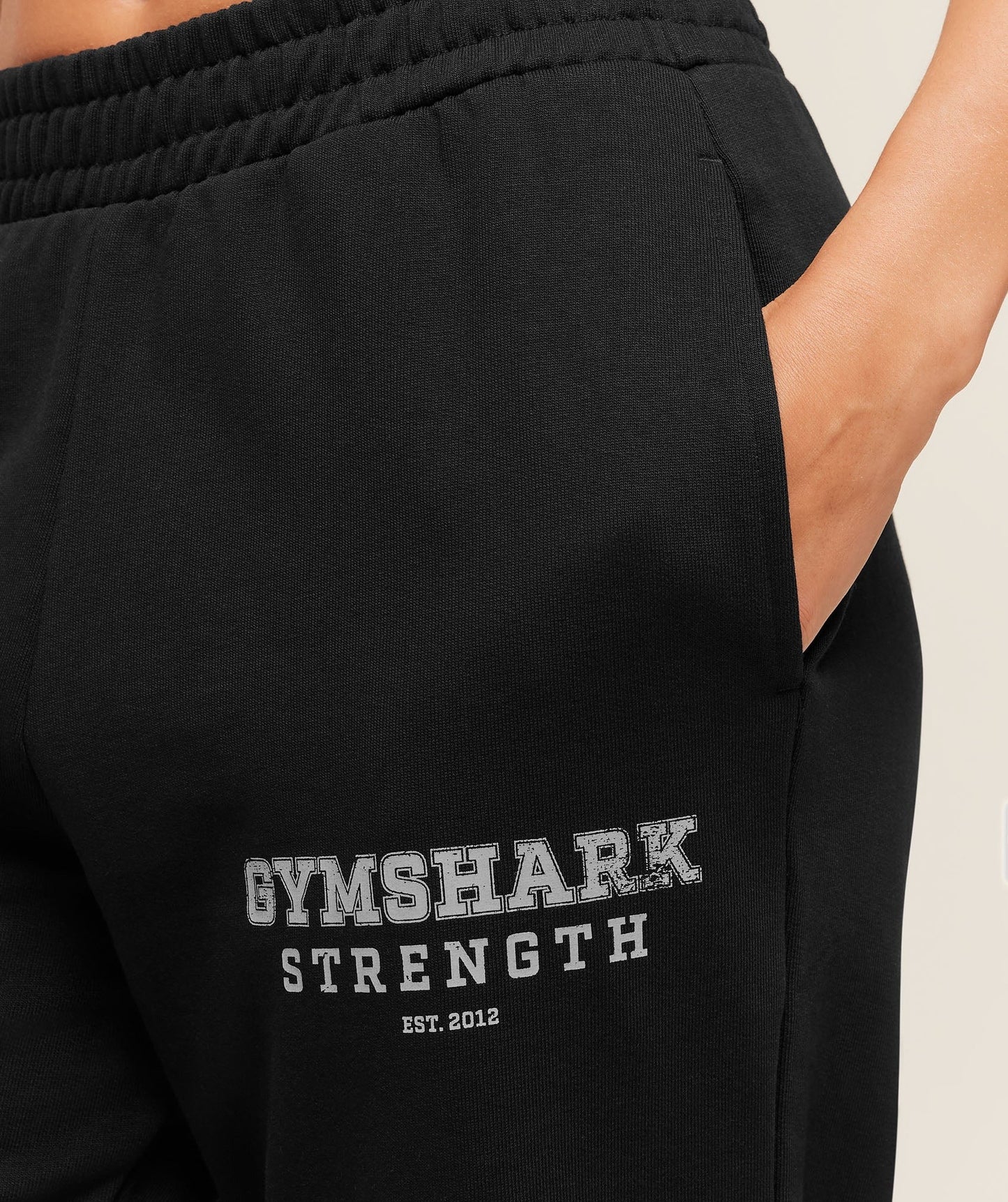 Gymshark Strength Graphic Joggers - Black