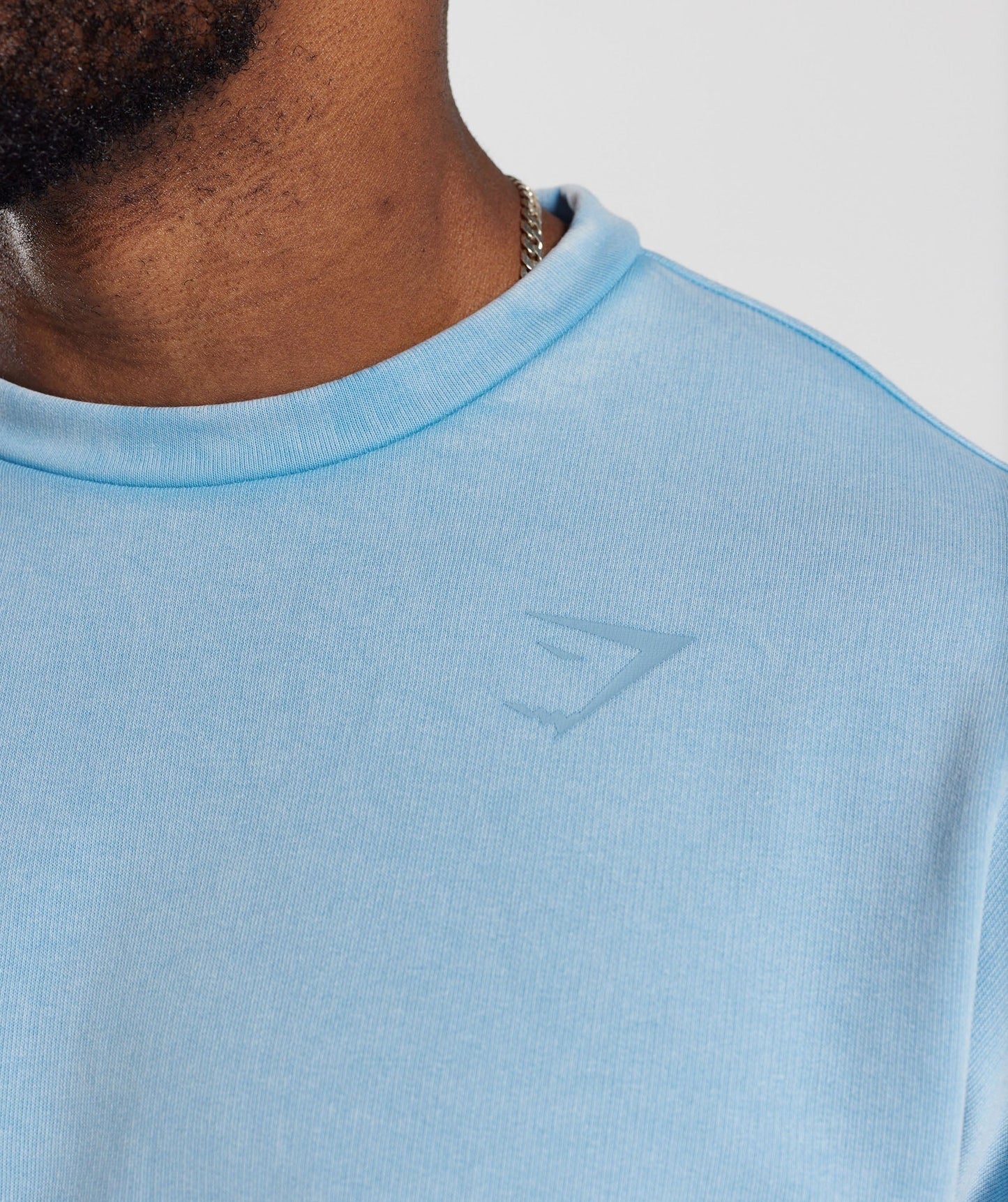 Gymshark Power Washed Crew - Ozone Blue