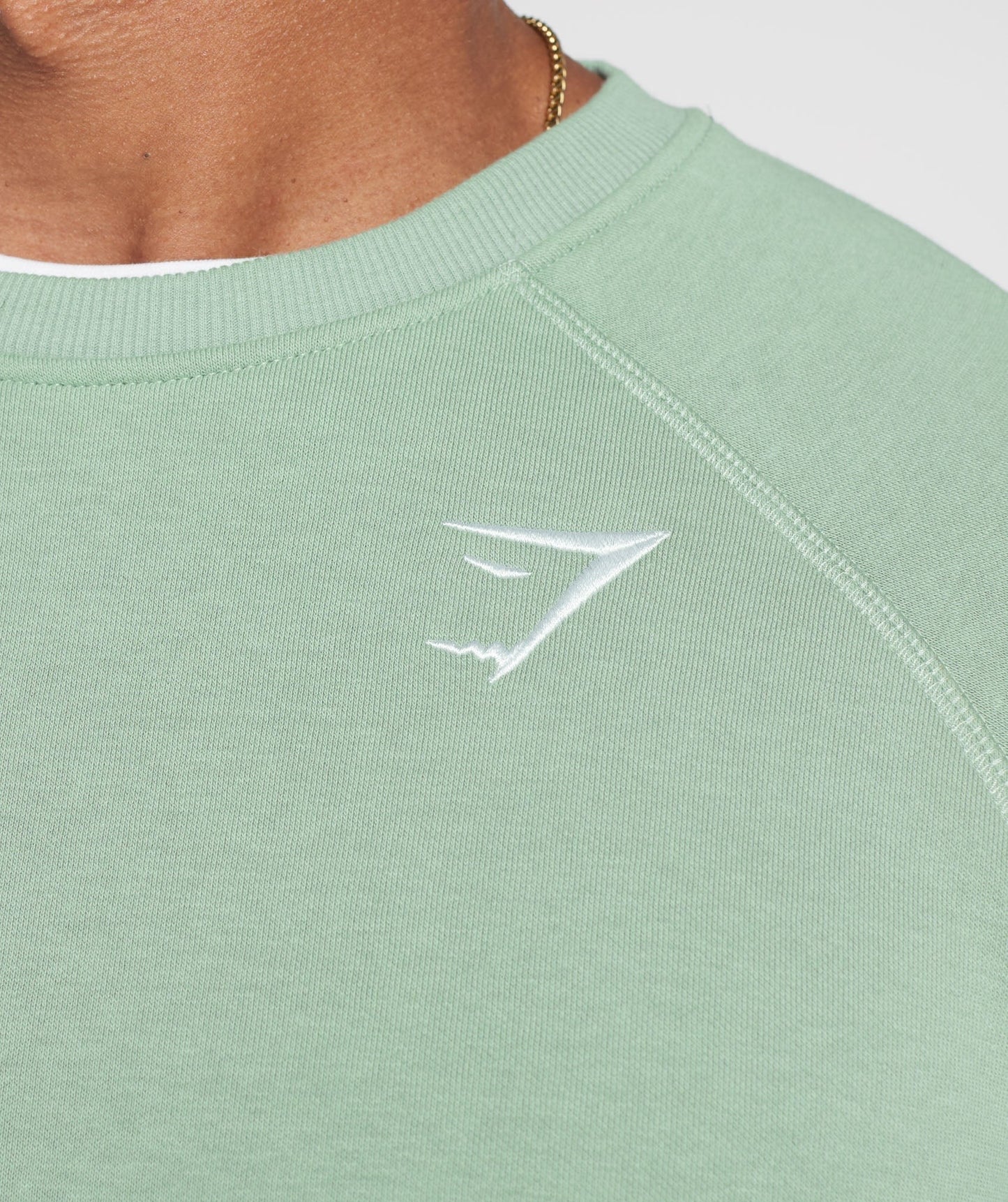 Gymshark Crest Sweatshirt - Desert Sage Green