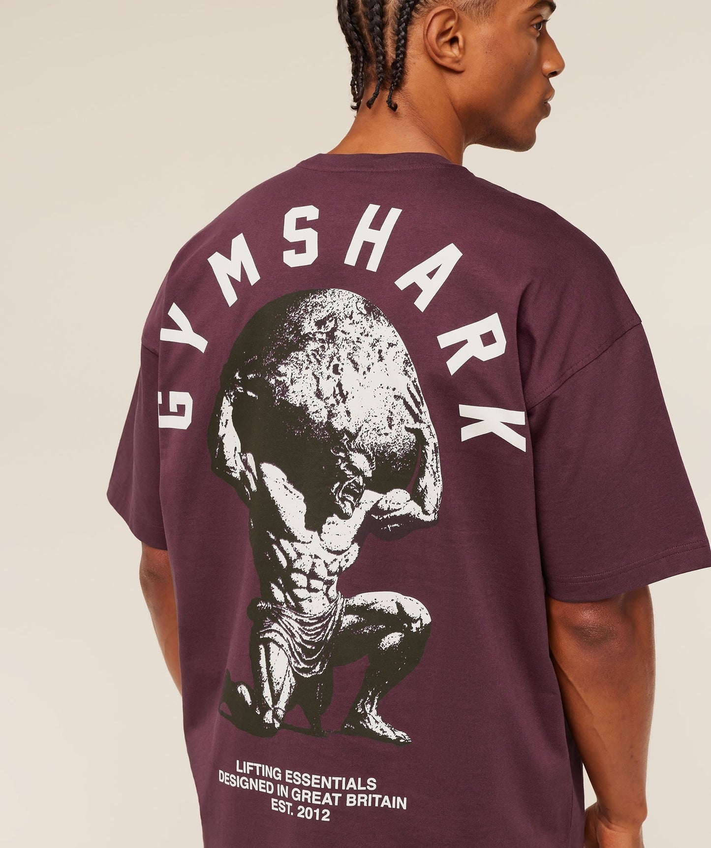 Gymshark Atlas T-Shirt - Impact Burgundy
