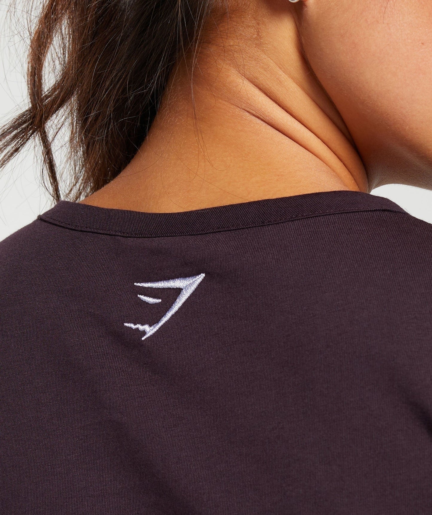 Gymshark Block Crop Top - Plum Brown