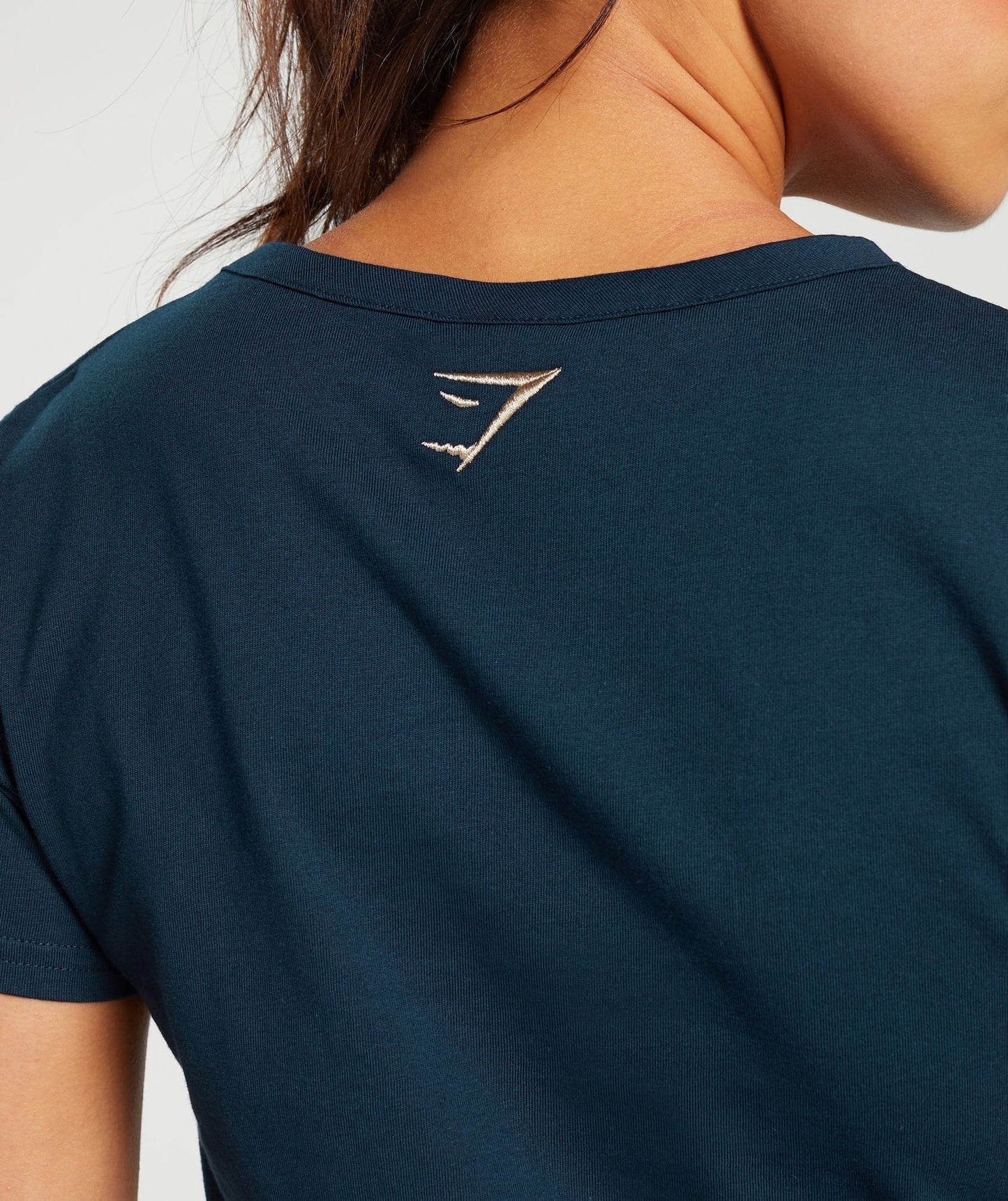 Gymshark Block Crop Top - Navy