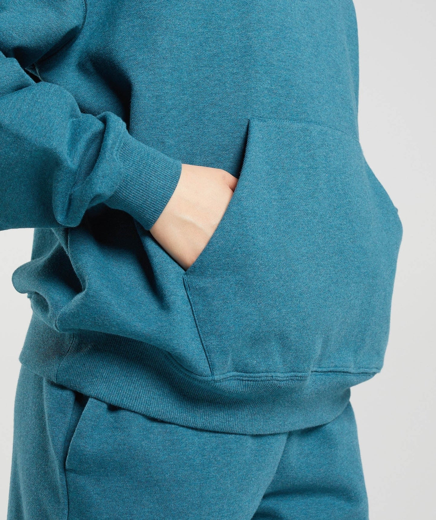 Gymshark Rest Day Sweats Hoodie - Steel Blue Marl