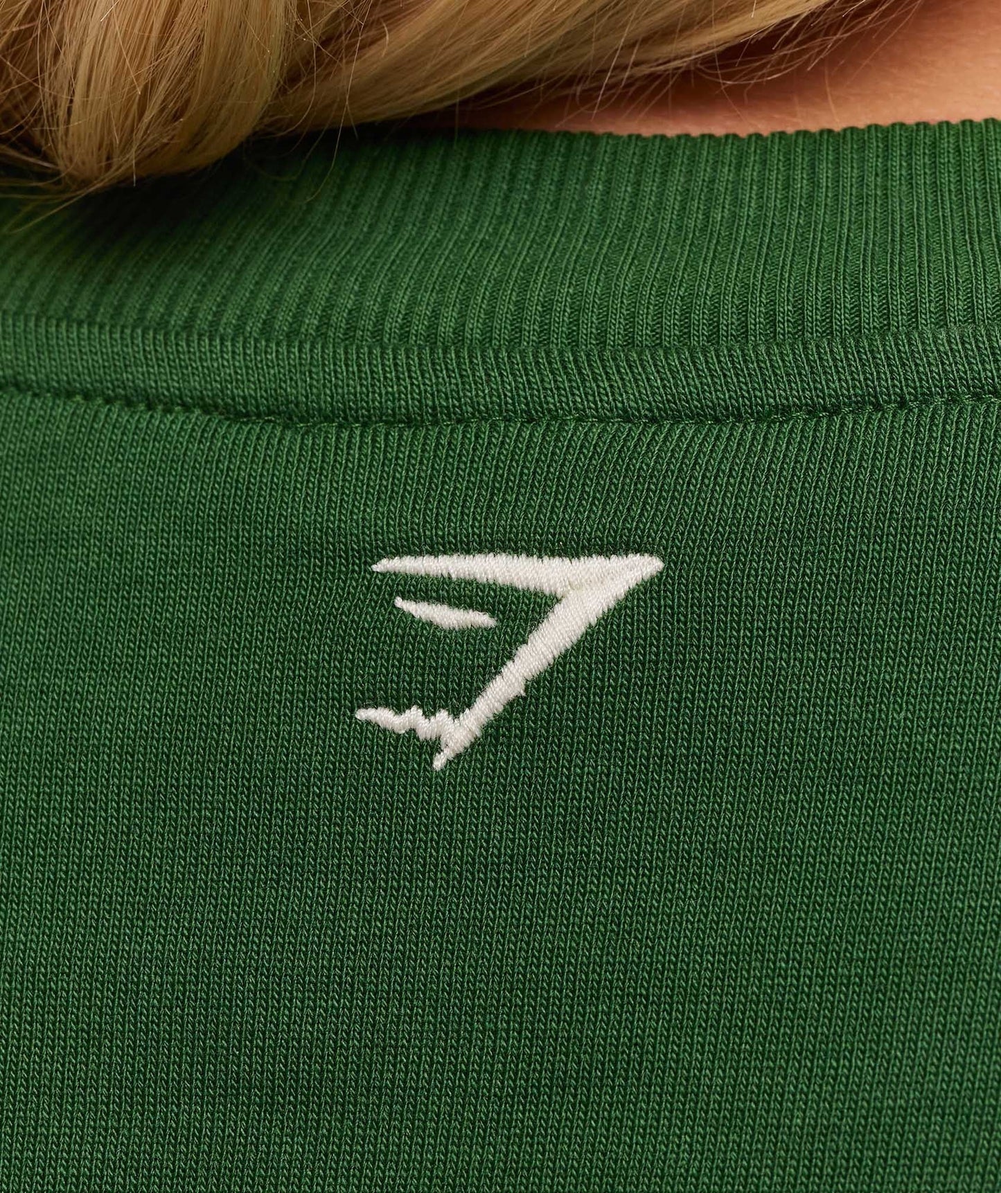 Gymshark Collegiate Graphic Crew Neck Pullover - Athletic Green