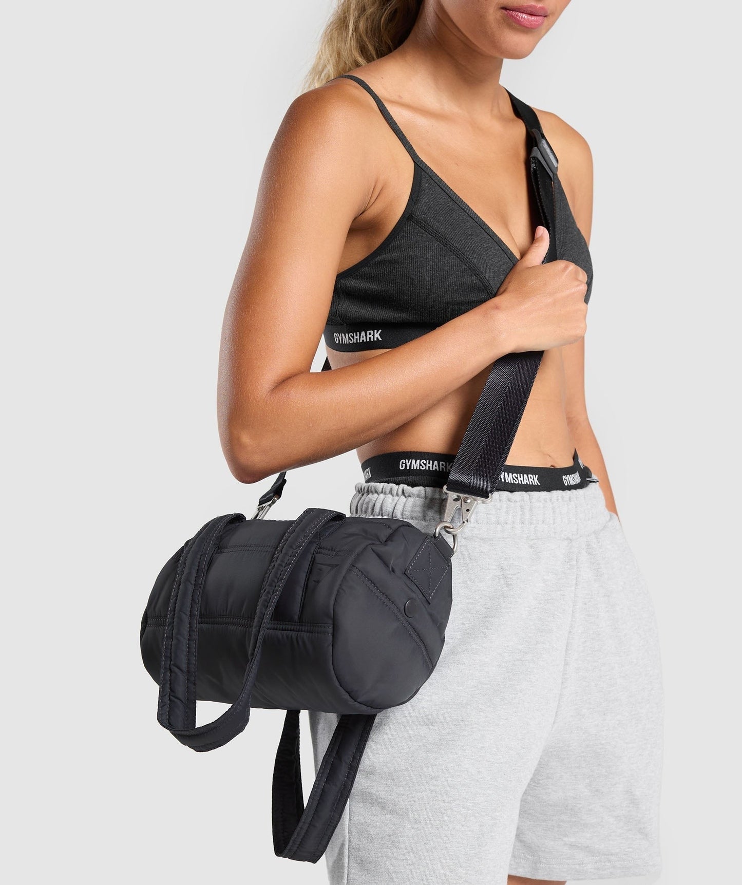 Gymshark Premium Lifestyle Mini Barrel Bag - Onyx Grey