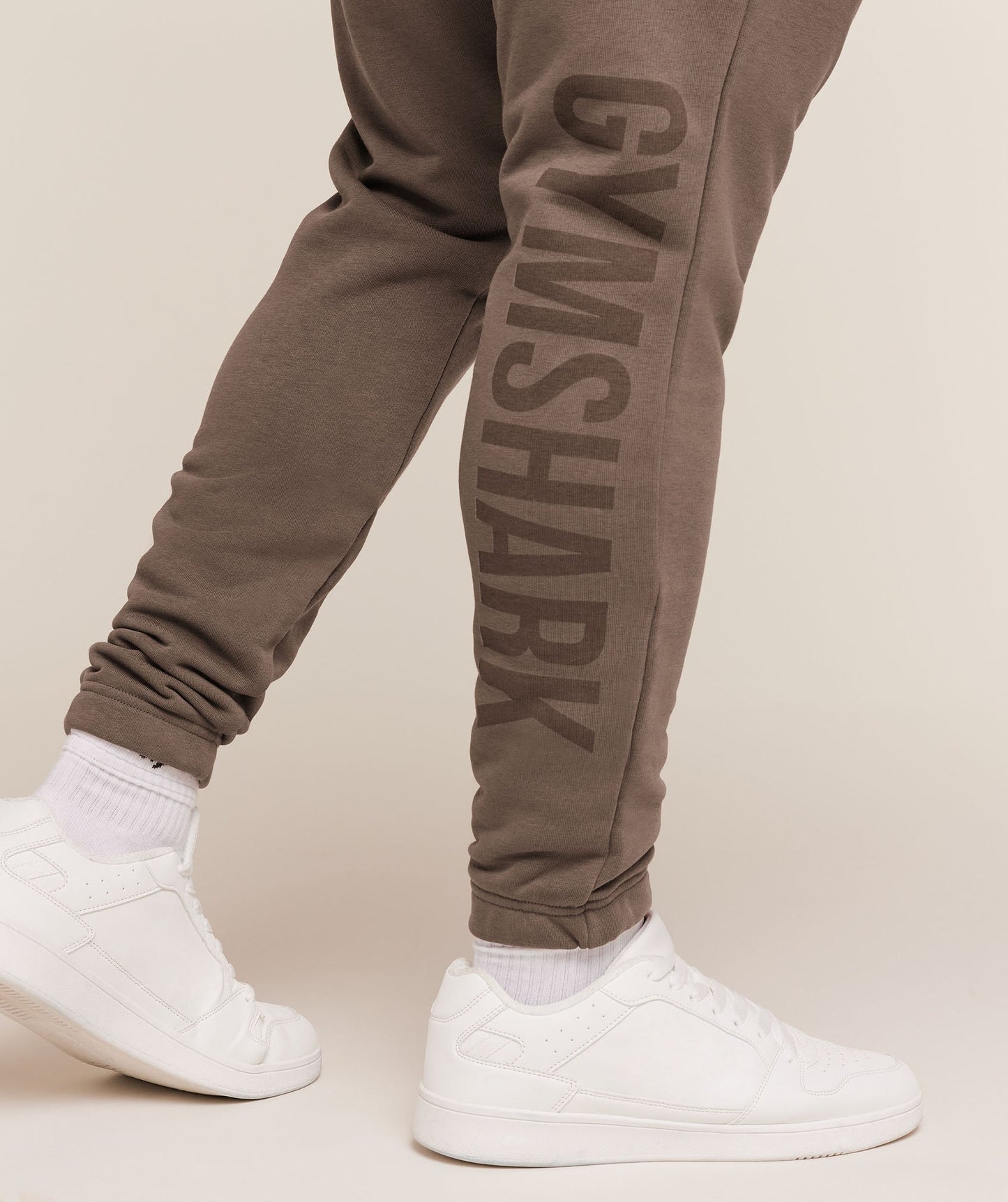 Gymshark Power Wordmark Joggers - Soft Brown