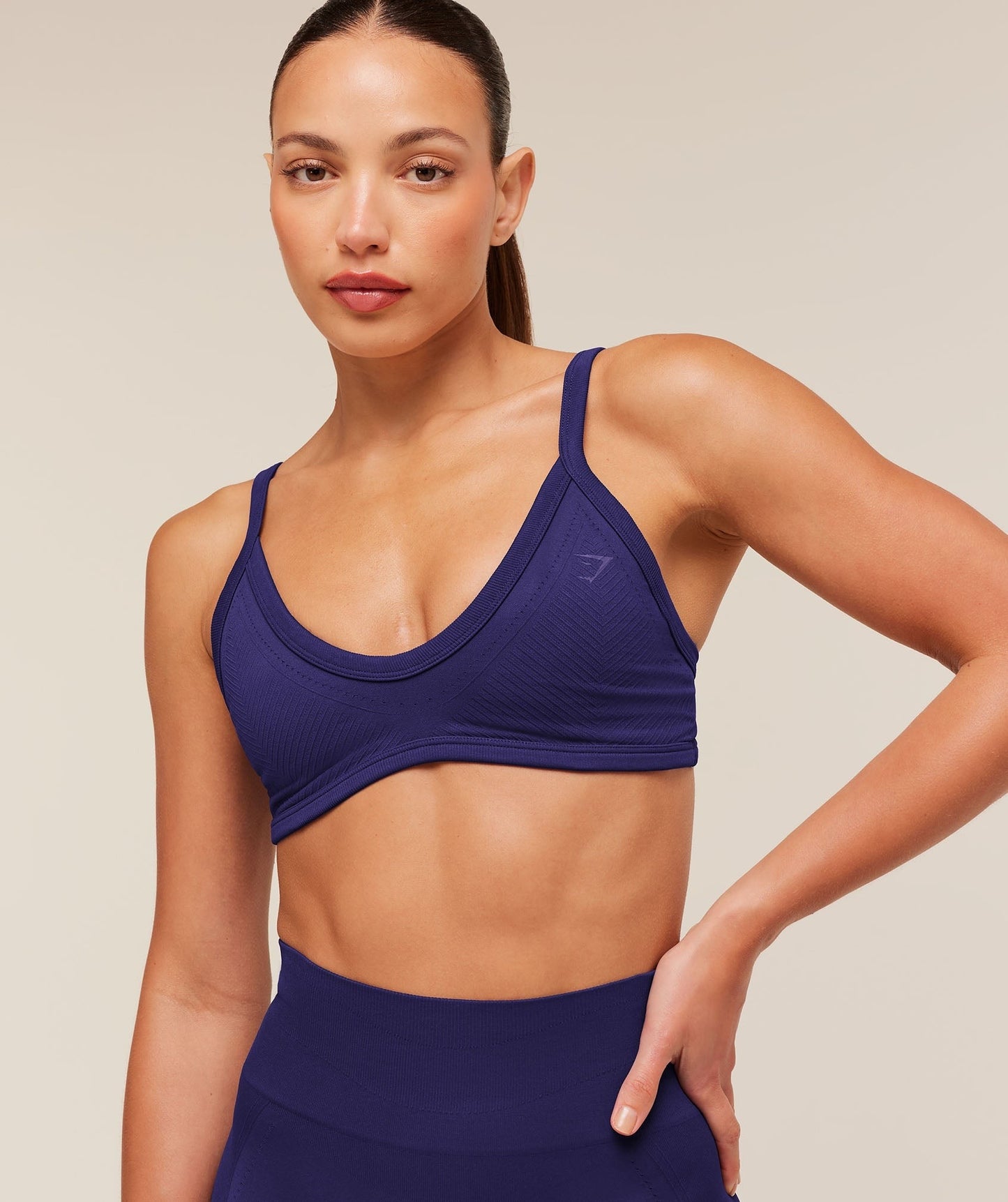 Gymshark Energise Seamless Sports Bra - Indigo Purple