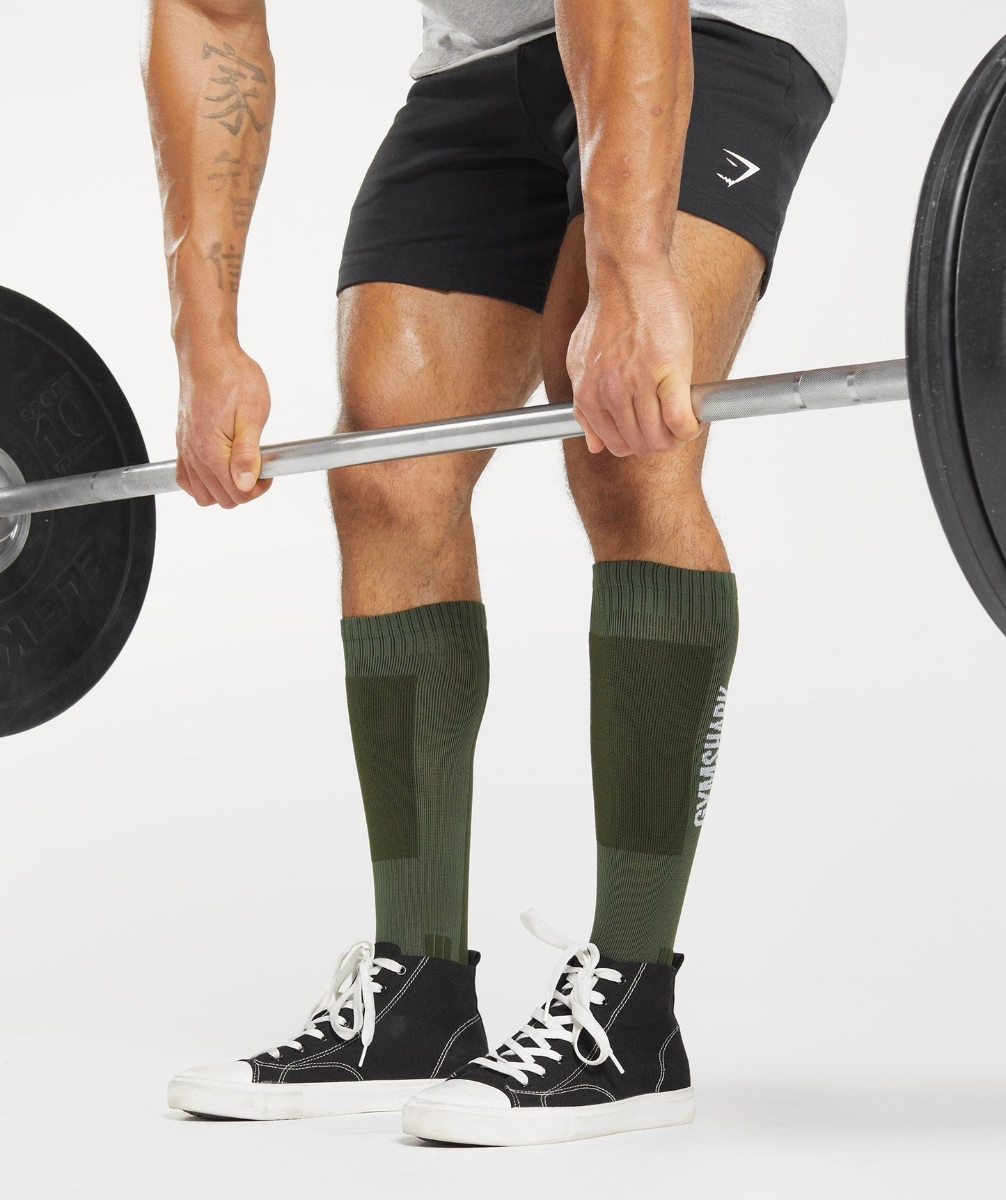 Gymshark Weightlifting Sock - Olive Green