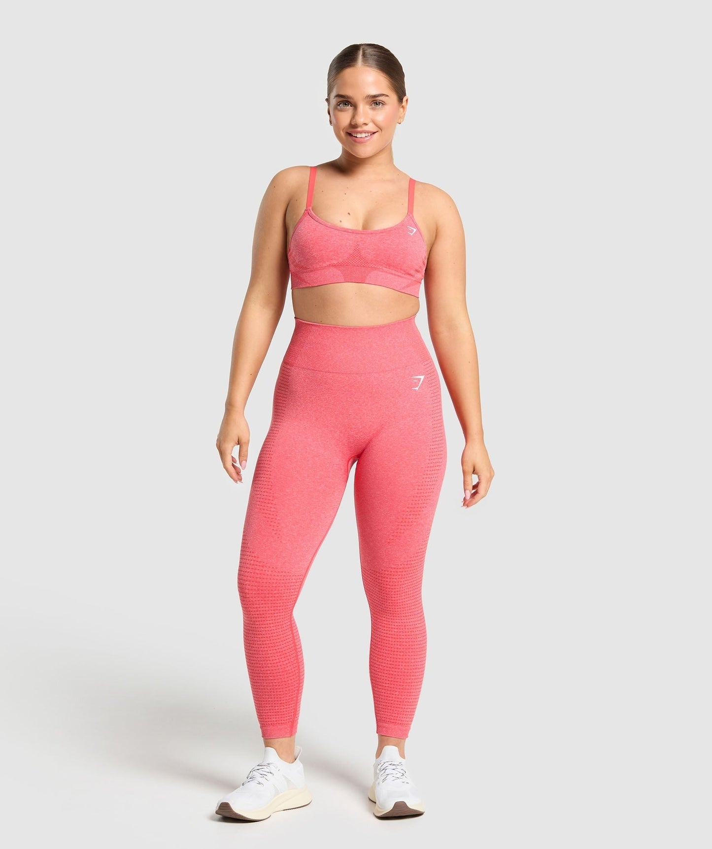Gymshark Vital Short Leggings - Coral Red Marl
