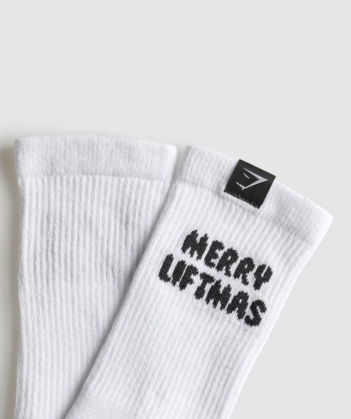 Gymshark Liftmas Single Crew Sock - White