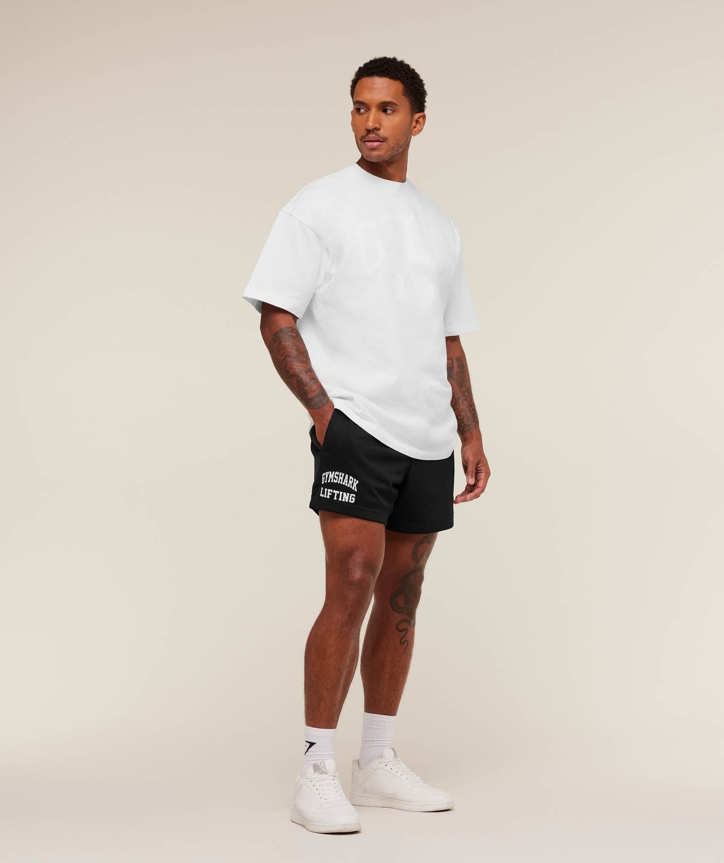 Gymshark Lifting Mesh 7" Shorts - Black