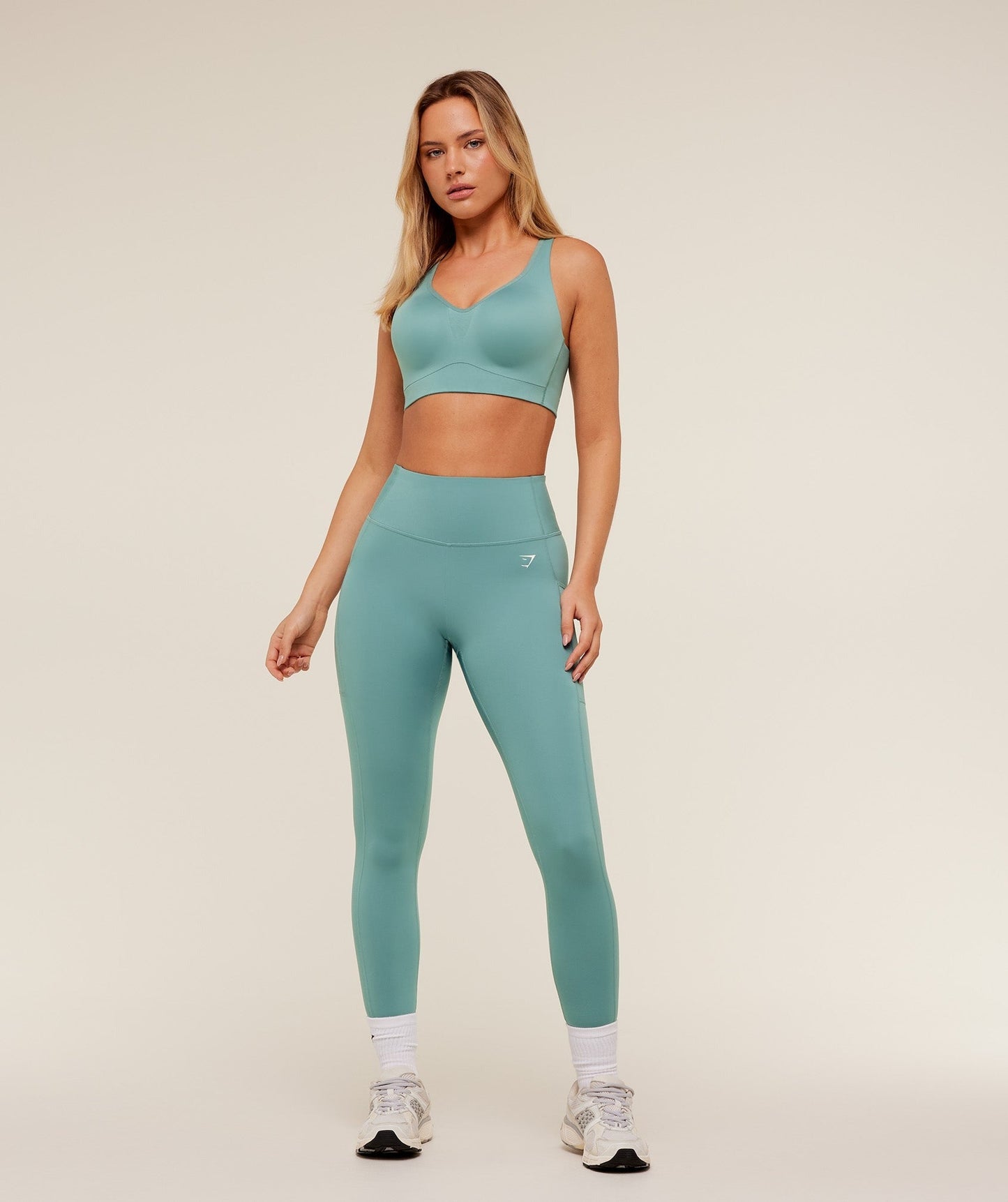 Gymshark Pocket Leggings - GS Storm Blue