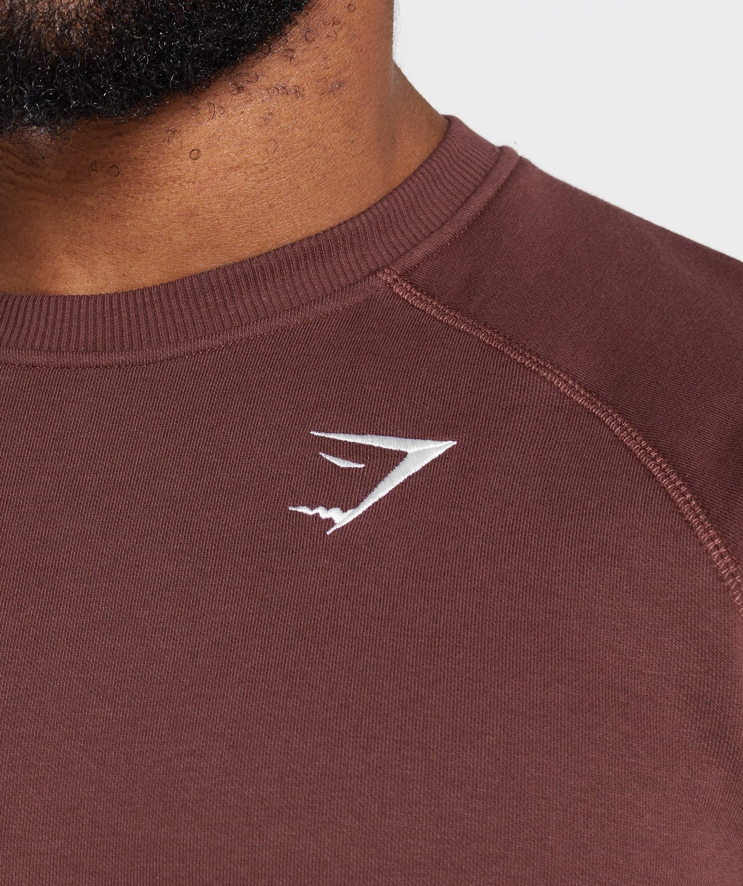 Gymshark Crest Sweatshirt - Cherry Brown