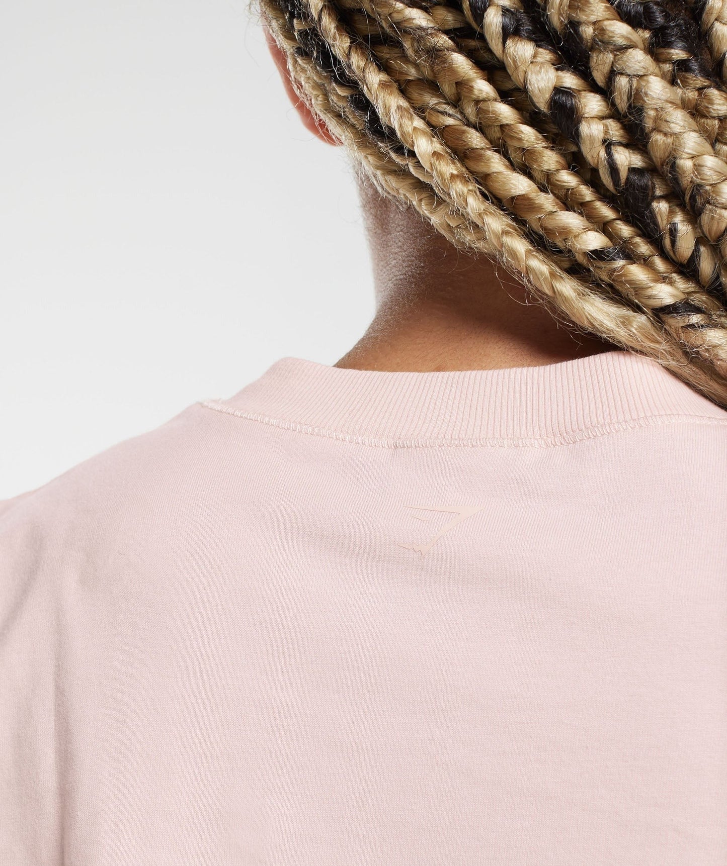 Gymshark Cotton Boxy Crop Top - Misty Pink