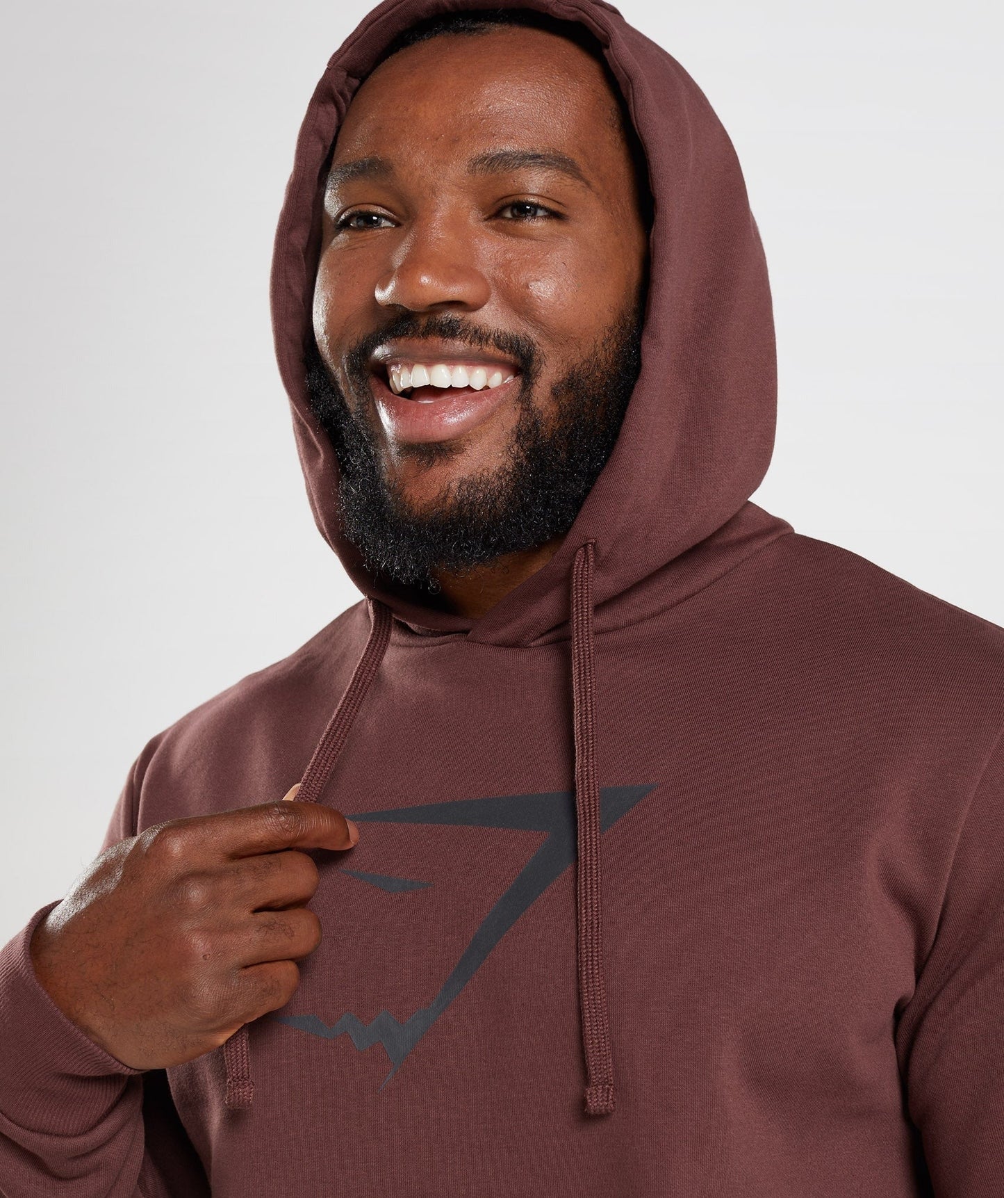 Gymshark Sharkhead Infill Hoodie - Cherry Brown