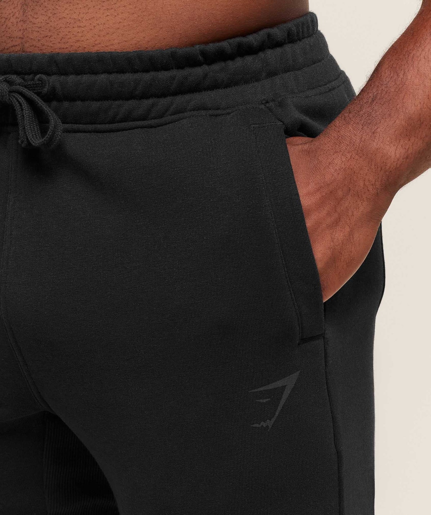Gymshark Power Wordmark Joggers - Black/Asphalt Grey