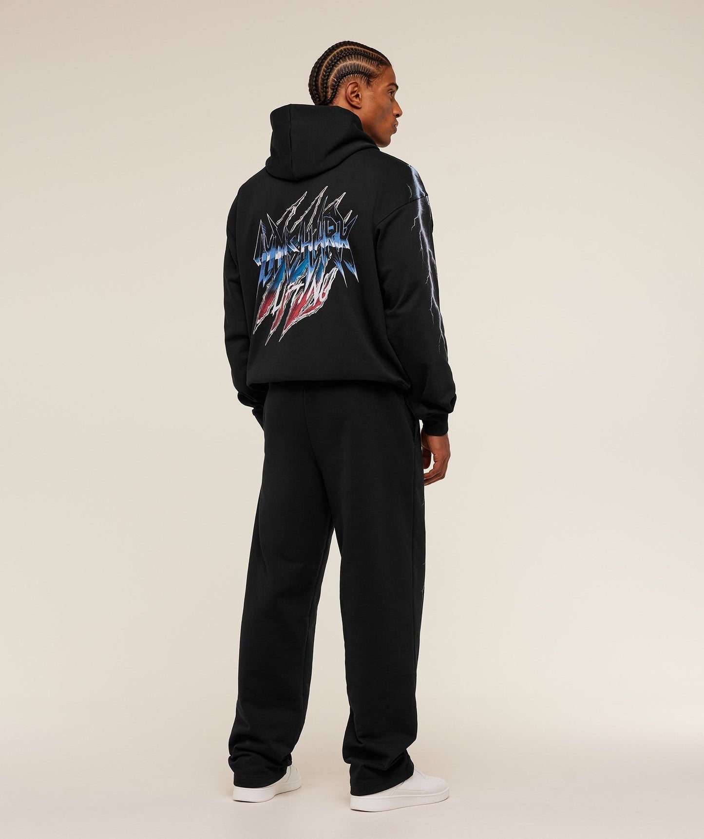 Gymshark Eagle Band Style Graphic Hoodie - GS Black