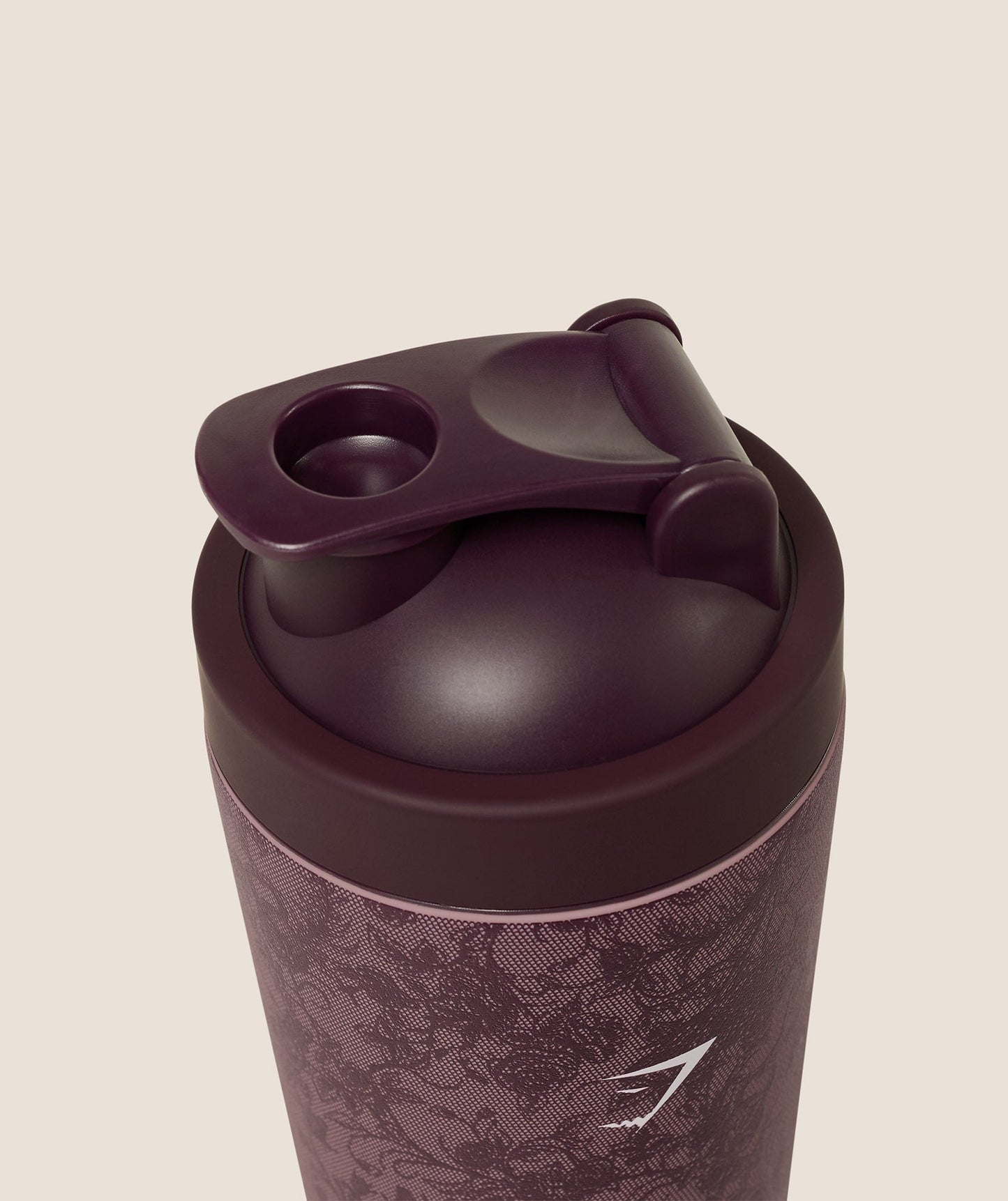 Gymshark Lace Graphic Metal Shaker - Impact Burgundy/Calm Pink