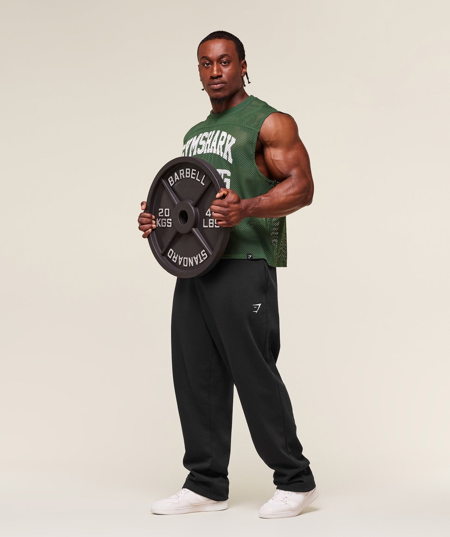 Gymshark Mesh Oversized Tank - Classic Green
