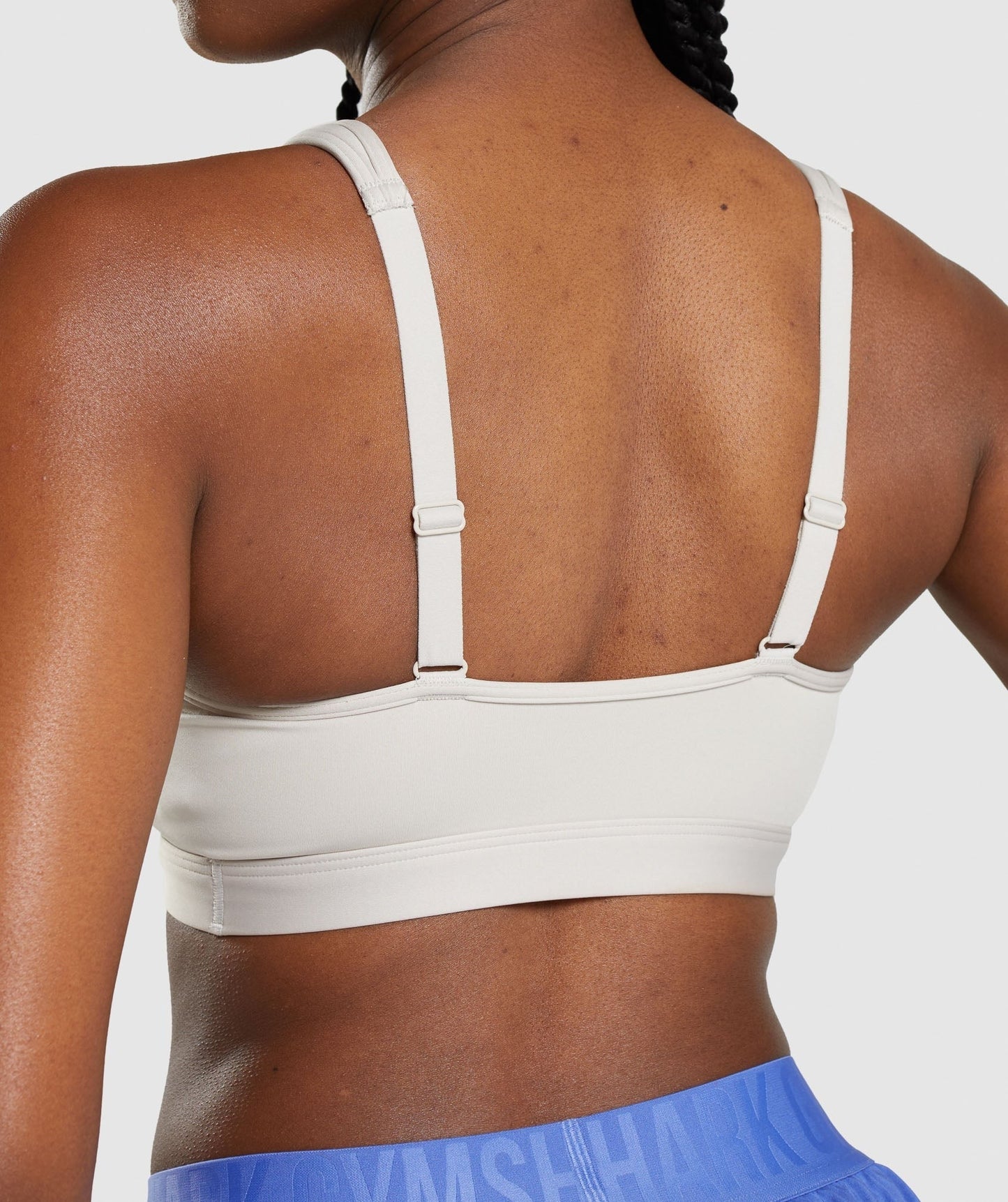 Gymshark Scoop Neck Sports Bra - Pebble Grey