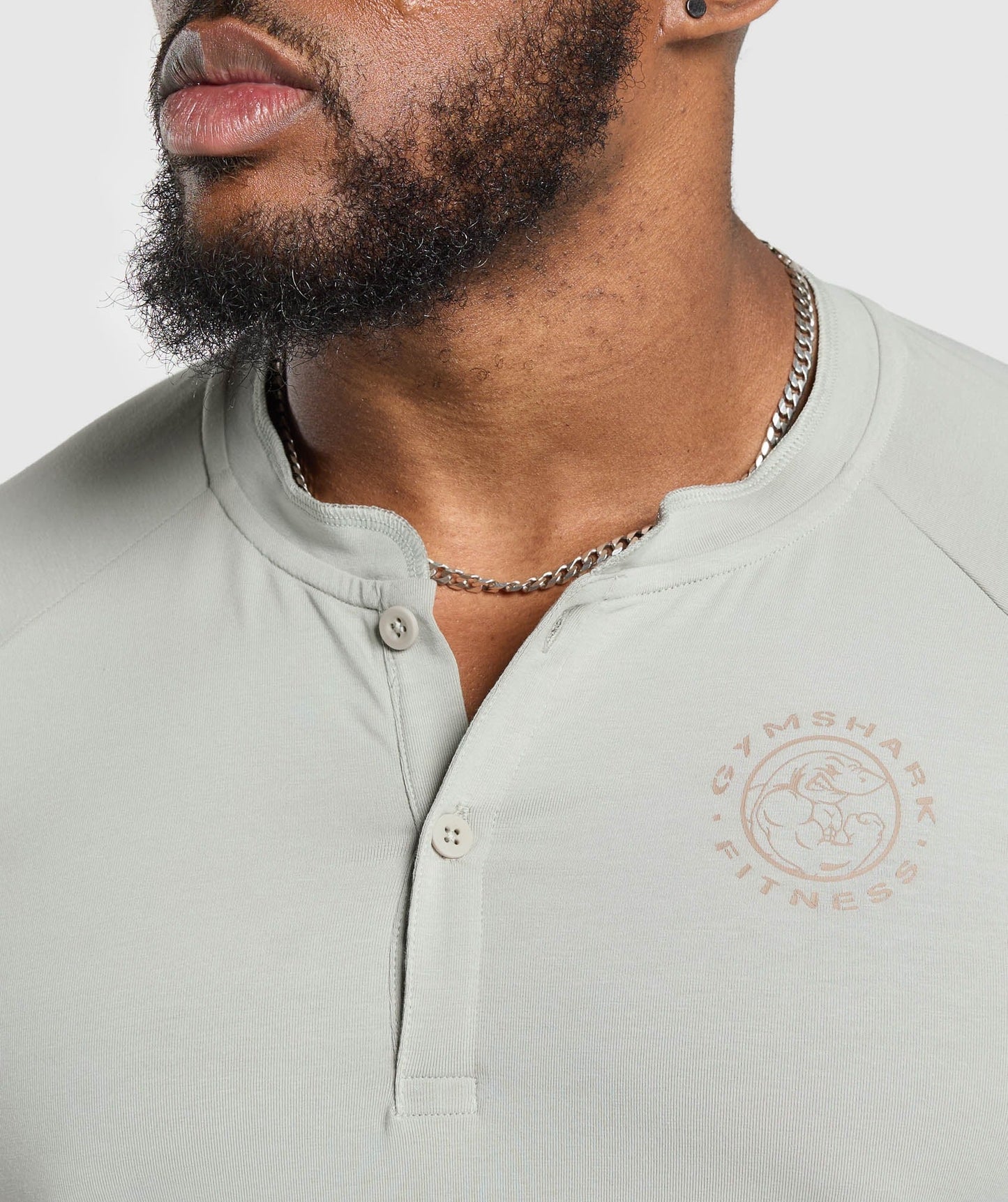 Gymshark Legacy Henley - Stone Grey