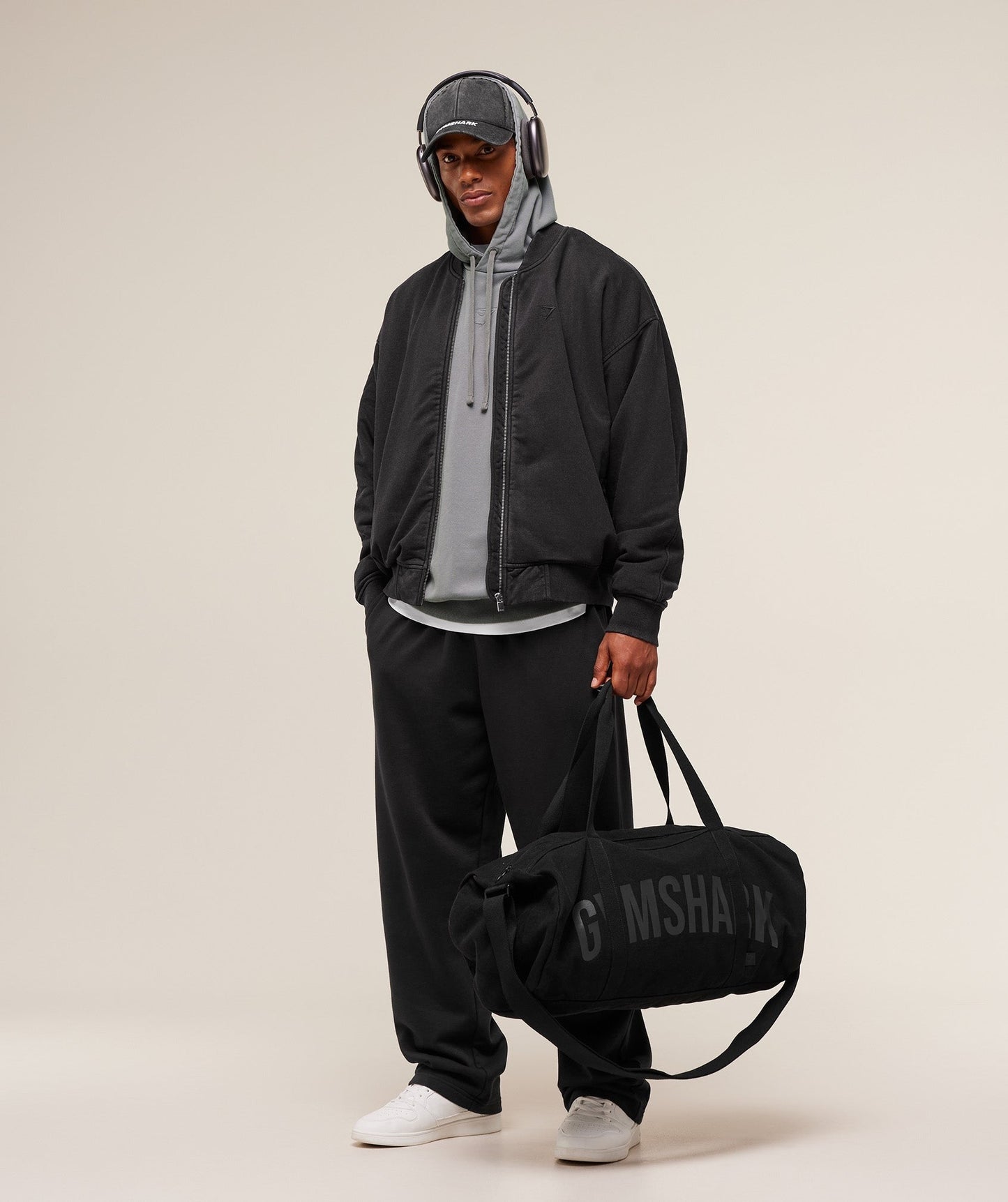 Gymshark Power Washed Jersey Track Jacket - GS Black