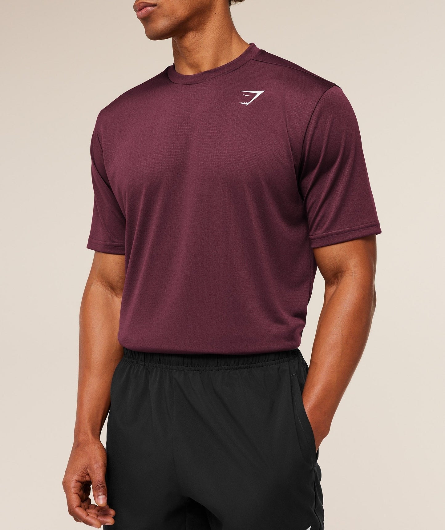 Gymshark Arrival T-Shirt - GS Impact Burgundy