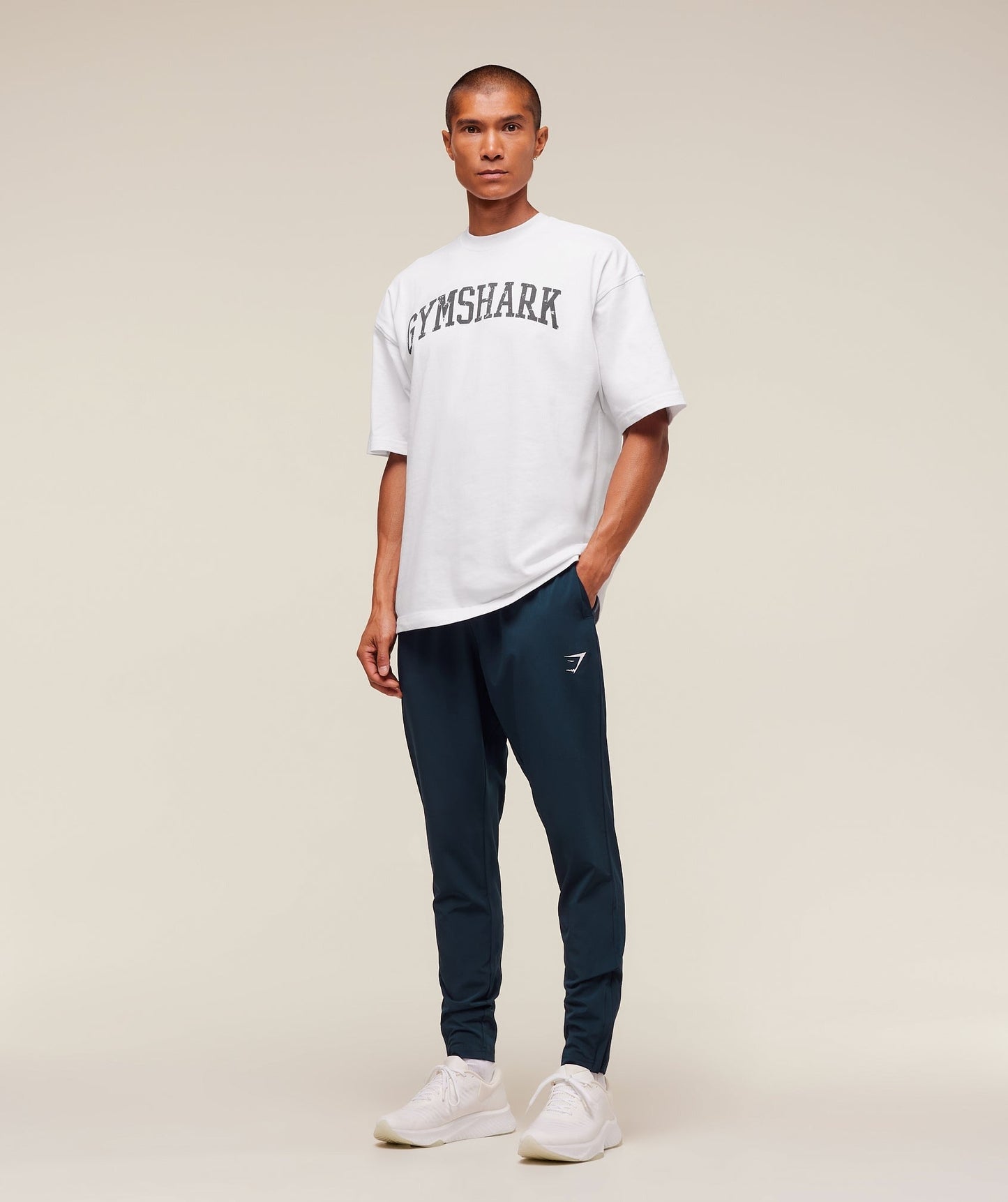 Gymshark Arrival Woven Tall Joggers - Navy