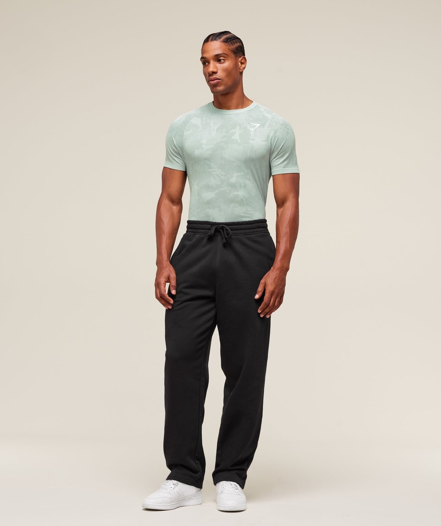 Gymshark Geo Seamless T-Shirt - Morning Blue/Celeste Blue