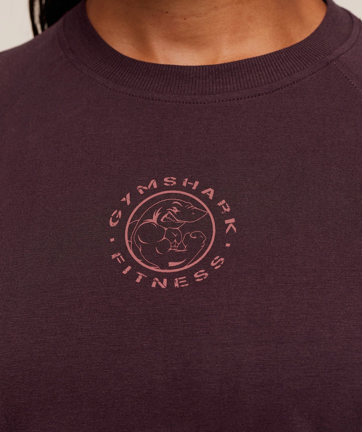 Gymshark Legacy Logo Oversized T-Shirt - Cherry Purple